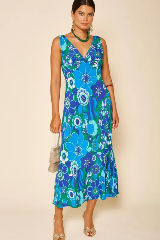 Sandrine - Miami Floral Emerald sold by RIXO