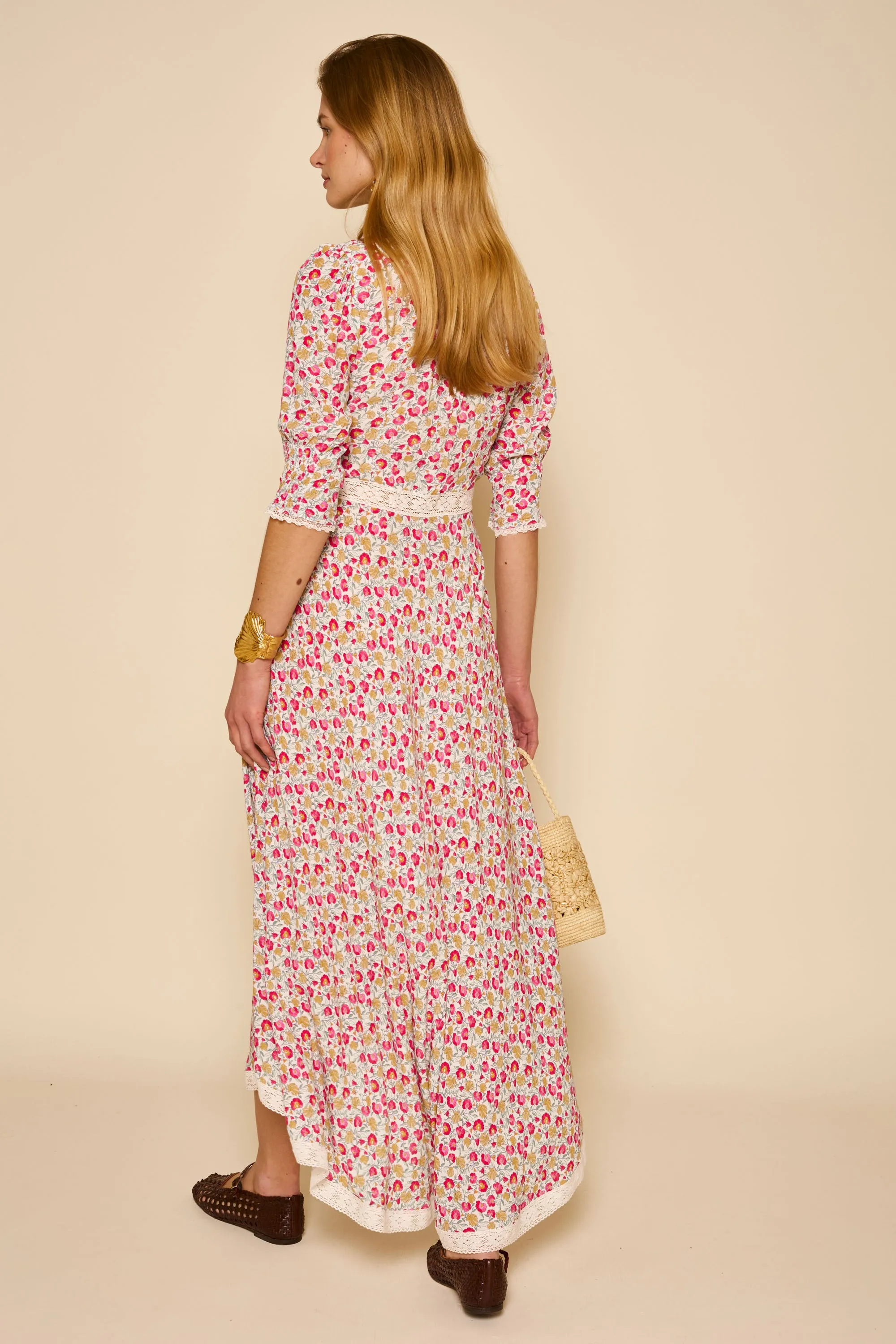 Amina - Shell Pansy Ivory sold by RIXO product image thumbnail 5