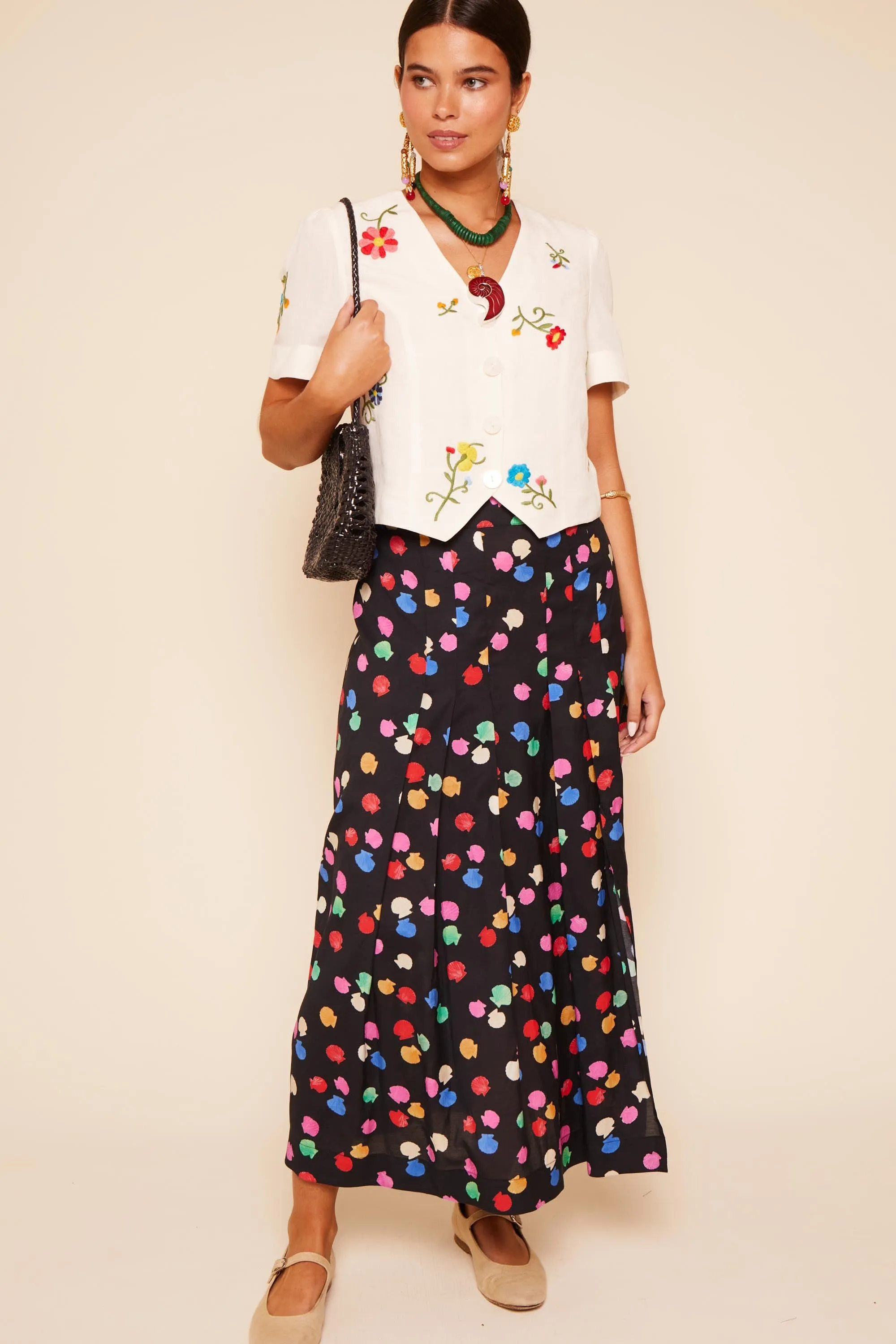 Noele - Scatter Shell Black sold by RIXO