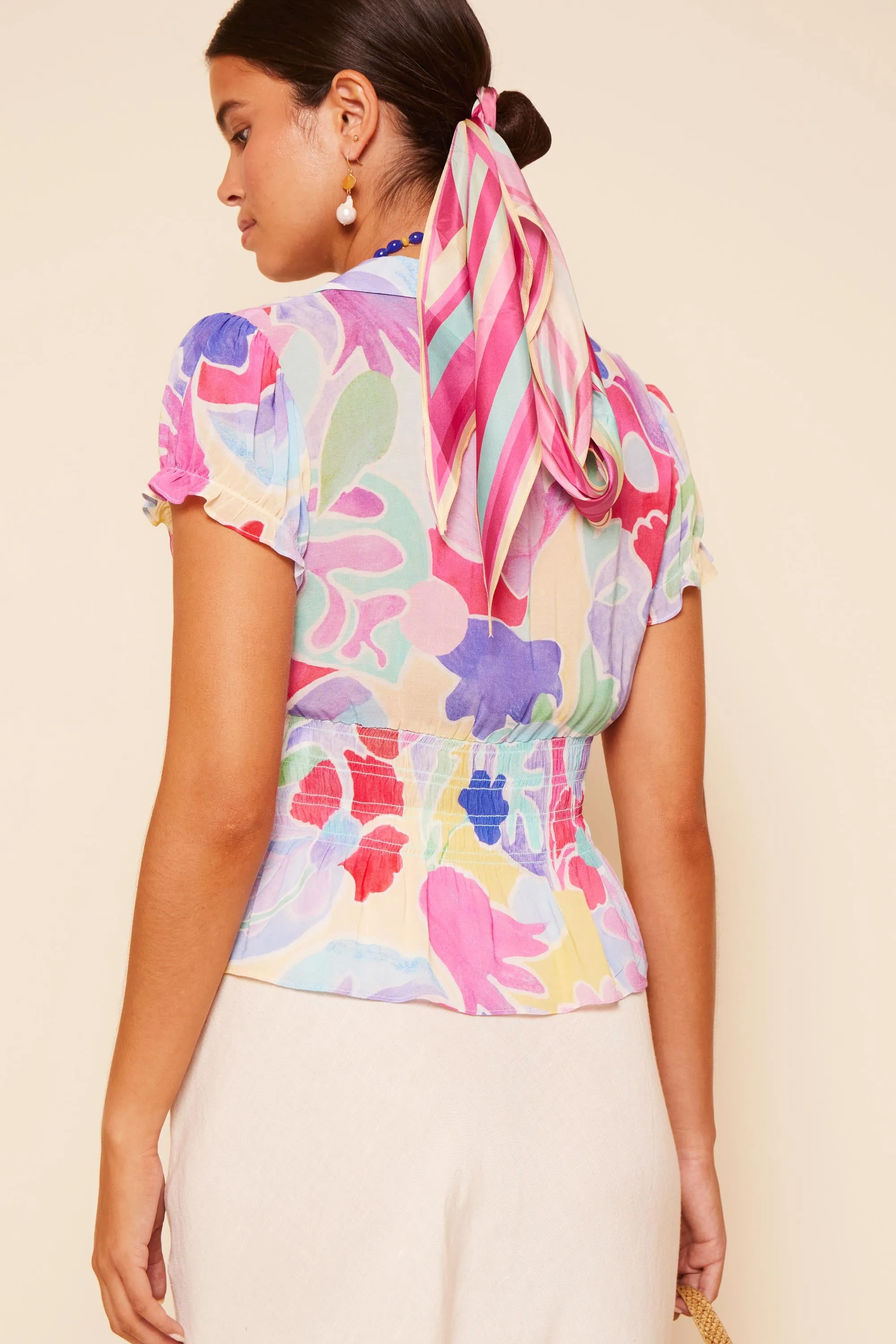 Maelle - Abstract Tulip Ivory sold by RIXO product image thumbnail 3