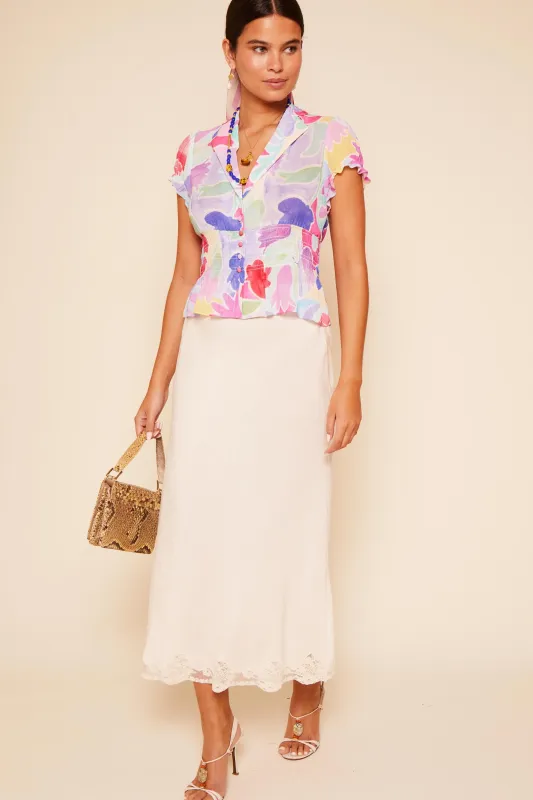 Maelle - Abstract Tulip Ivory sold by RIXO