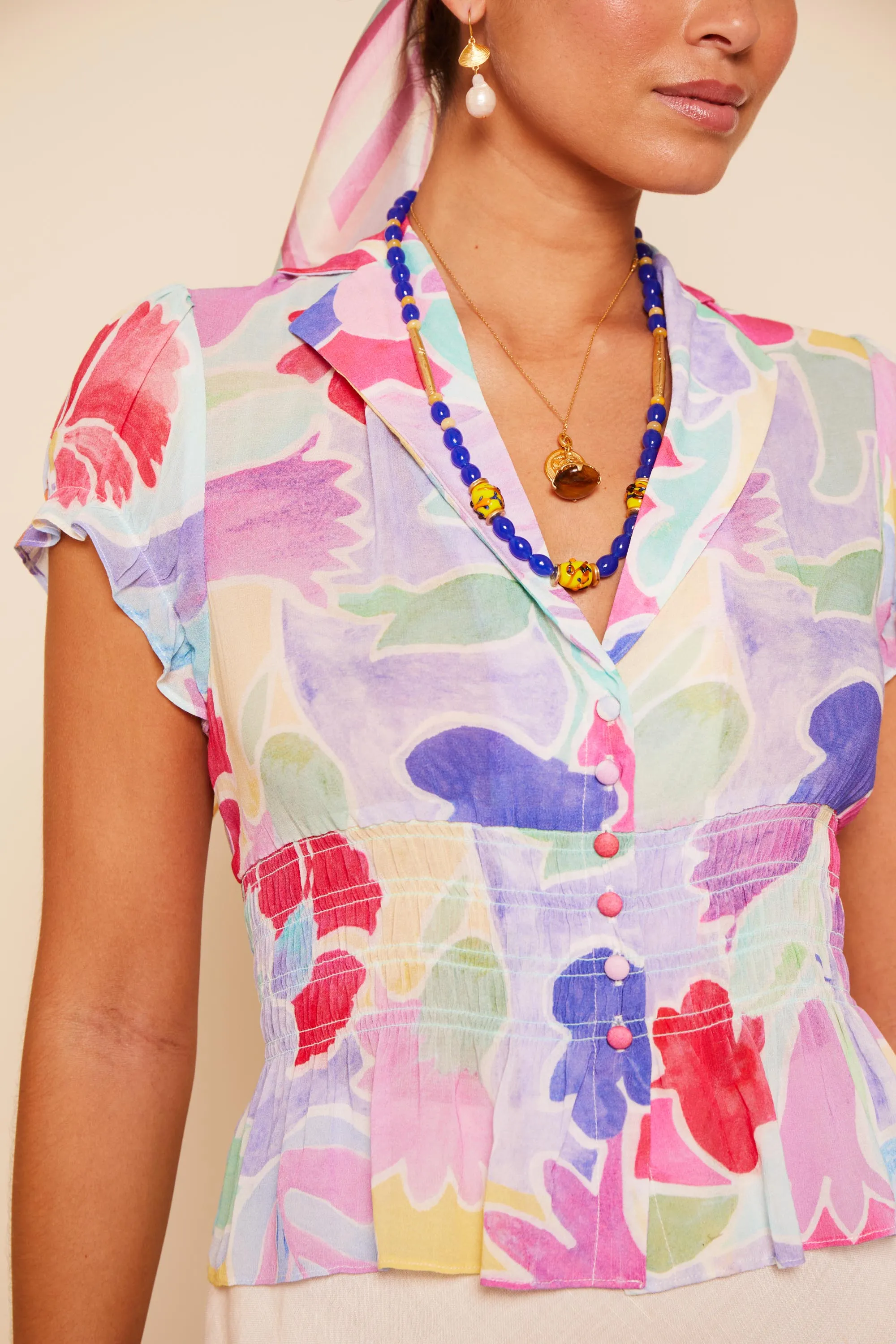 Maelle - Abstract Tulip Ivory sold by RIXO product image thumbnail 2