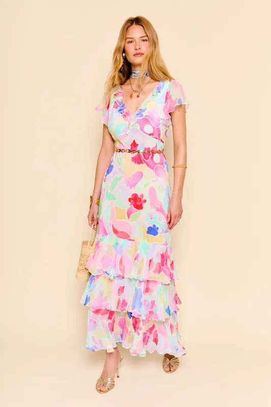 Amelle - Abstract Tulip Ivory made by RIXO