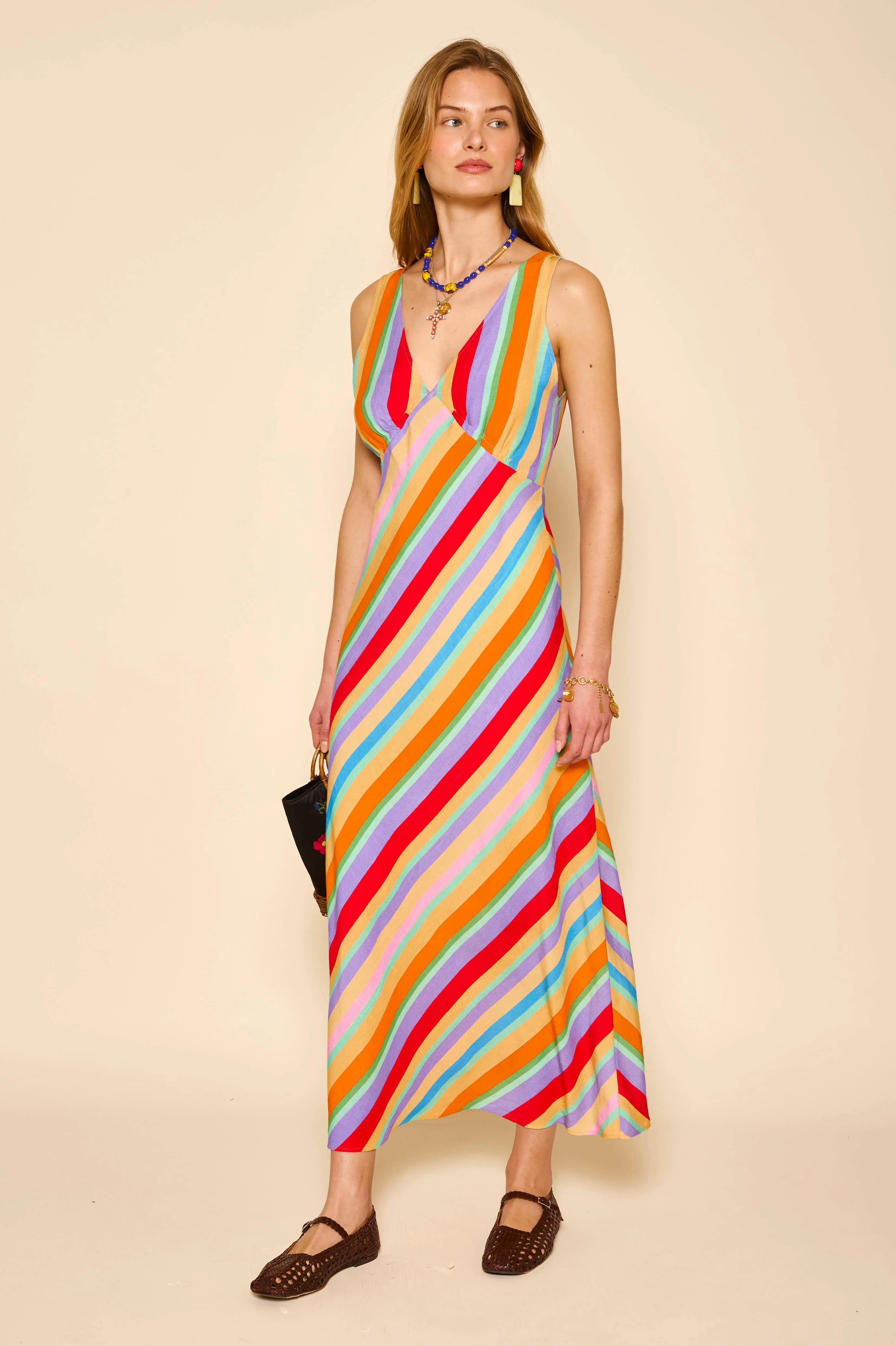 Sandrine - Capri Stripe Multi sold by RIXO