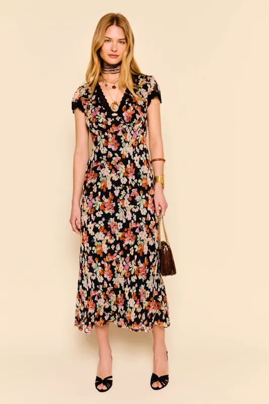 Clarice - Primrose Floral Deep Navy sold by RIXO