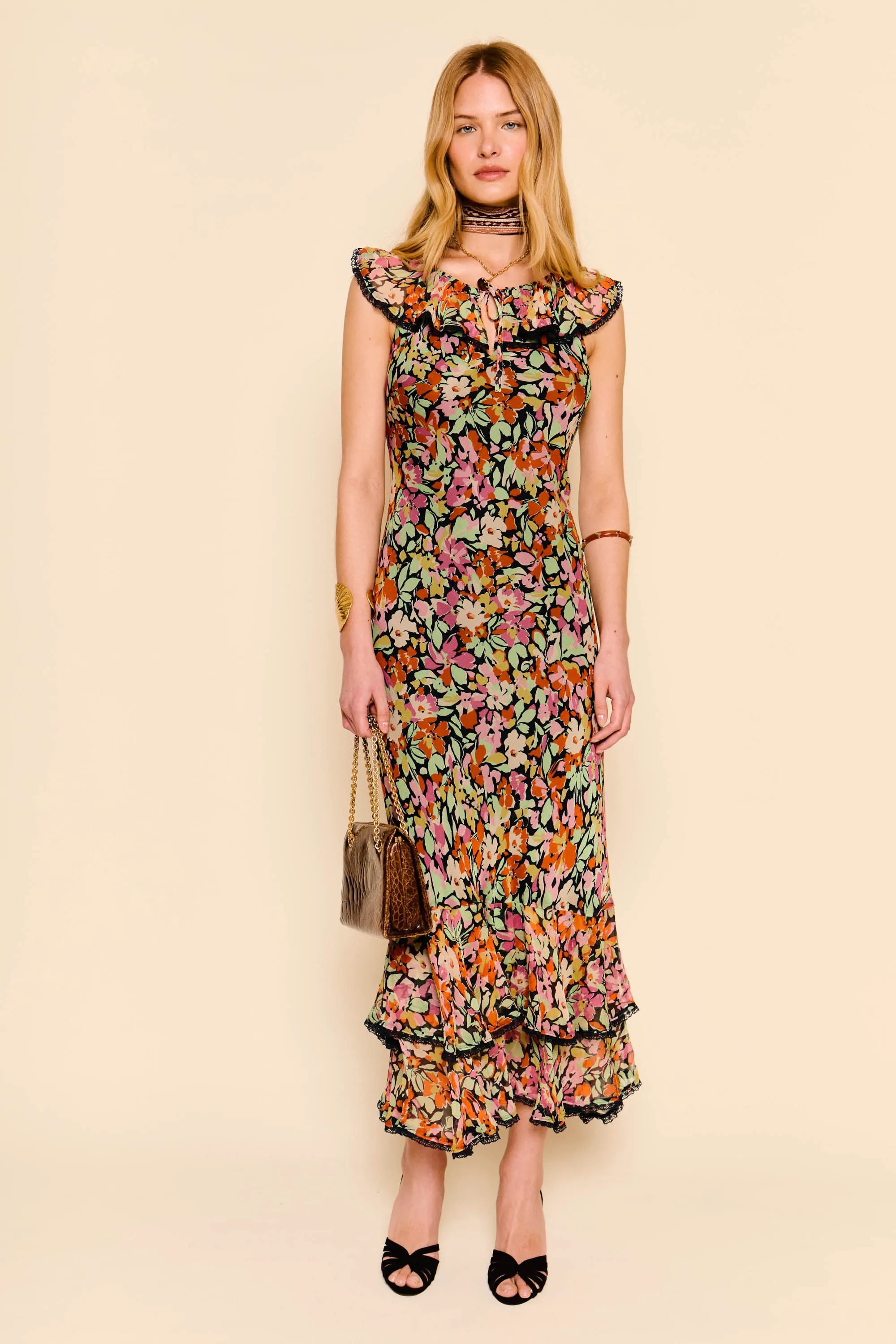 Aliana - Vintage Floral Deep Navy sold by RIXO