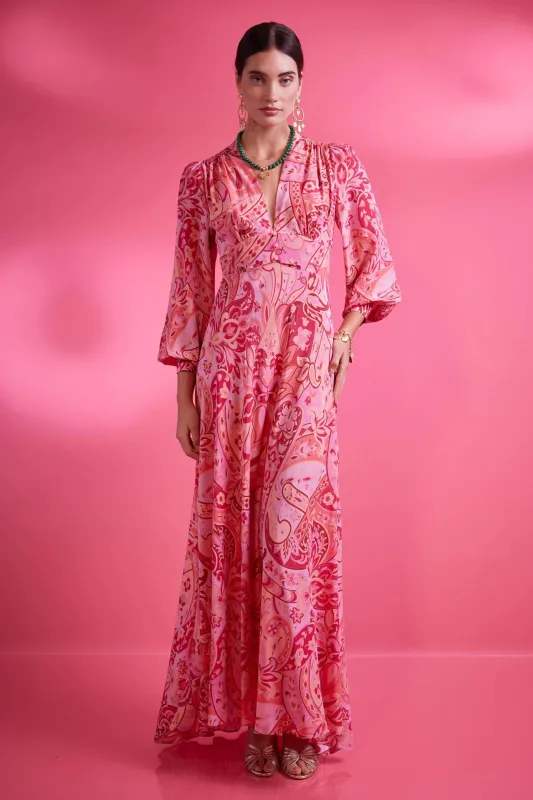 emory - grace paisley magenta sold by RIXO