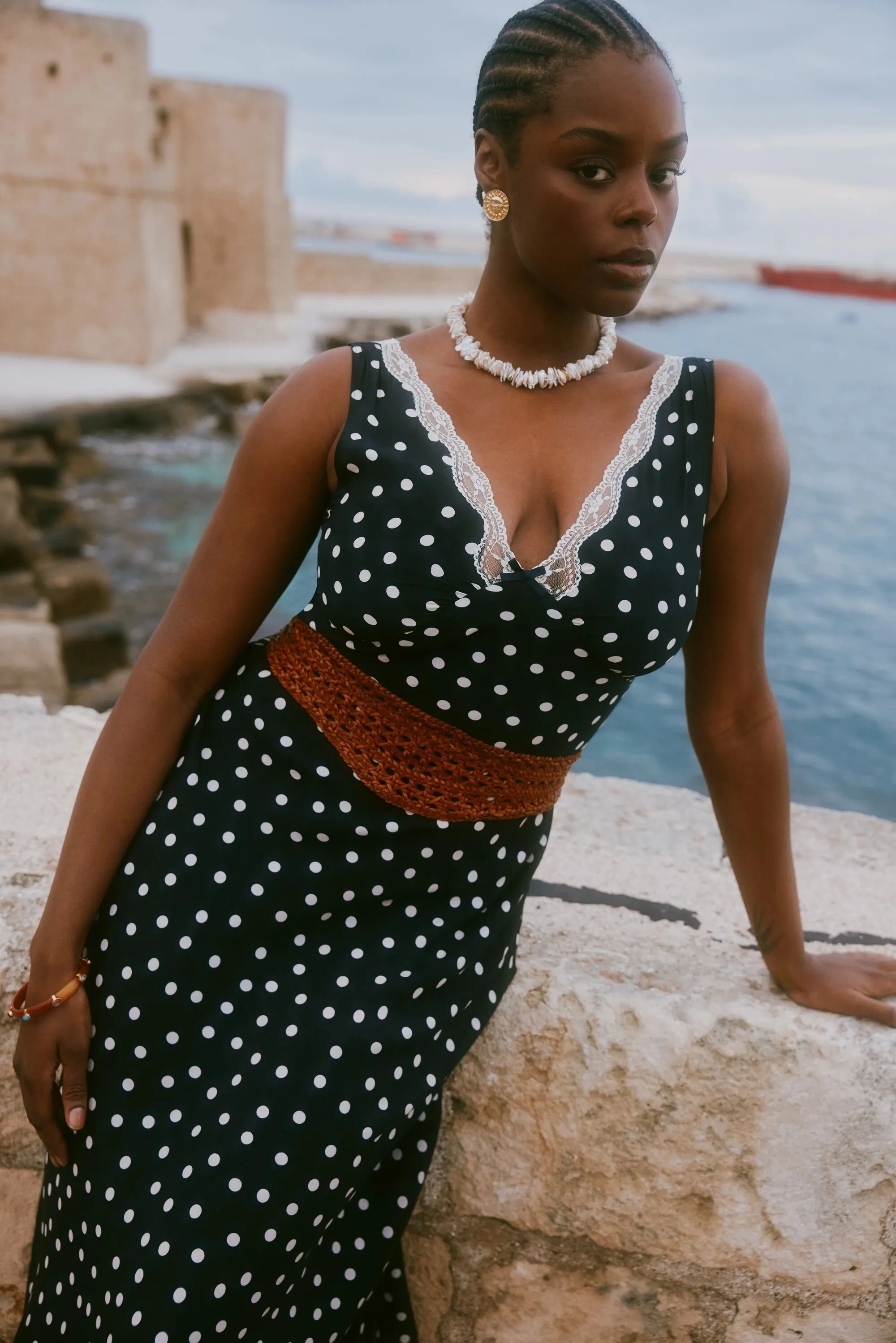 Sandrine - Bohemia Spot Deep Navy sold by RIXO product image thumbnail 2