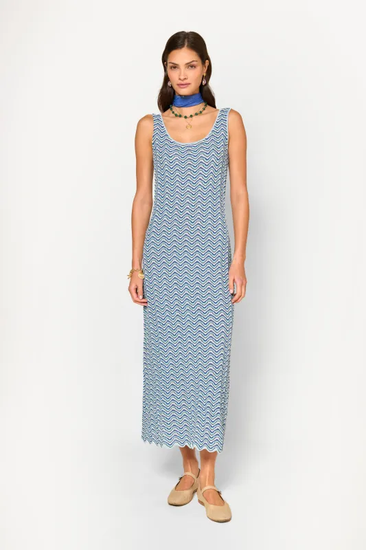 Bondi  -  Shell Wave Yarn Dyed Blue sold by RIXO