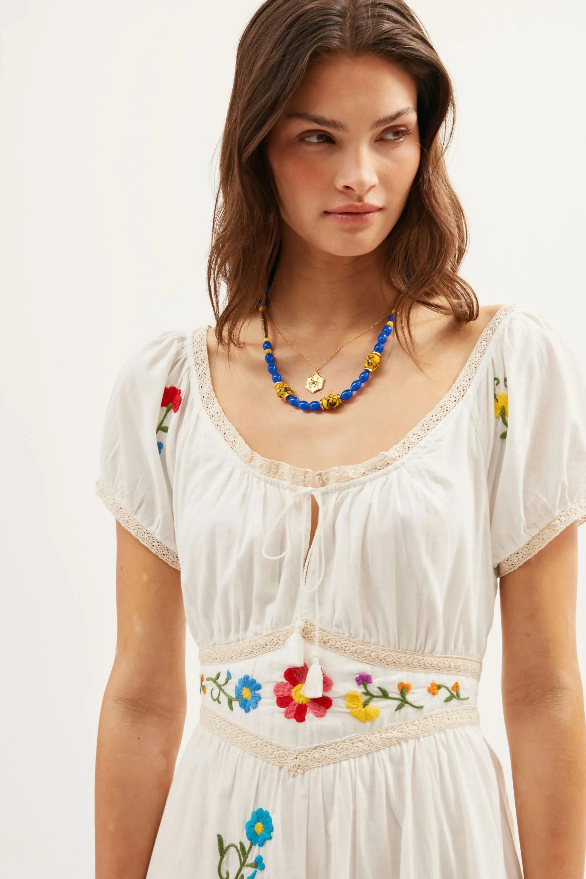 Alani - Ombre Floral Embroidery Ivory sold by RIXO product image thumbnail 5