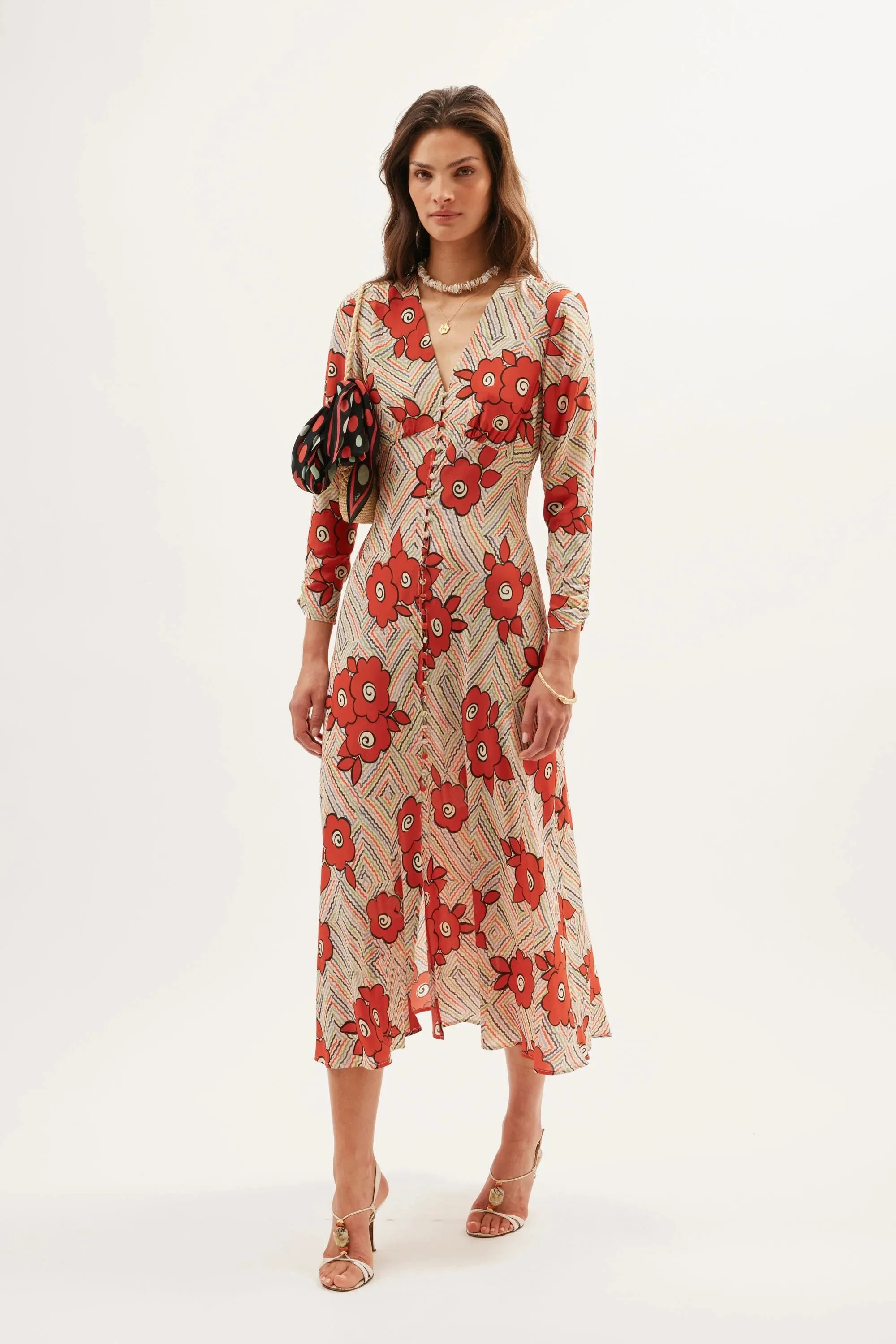 Katie - Milos Floral Cream sold by RIXO product image thumbnail 4