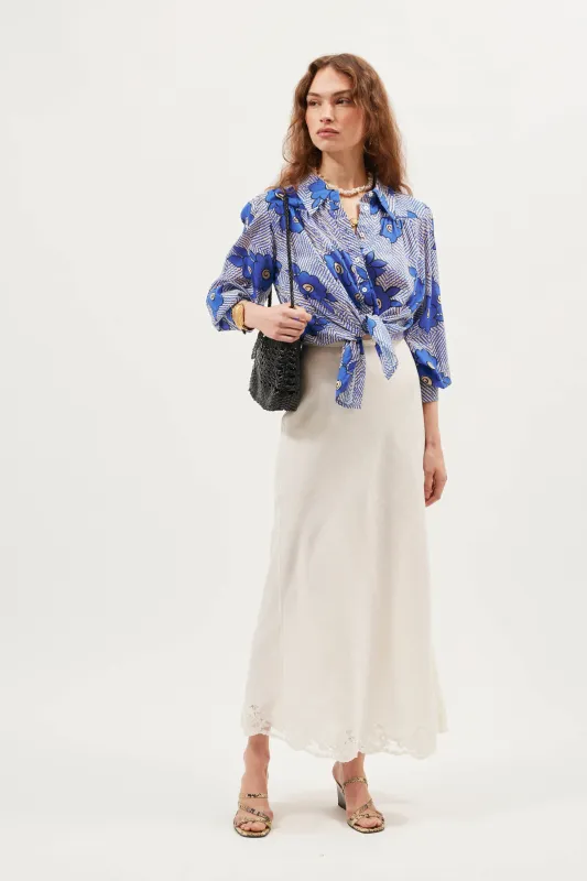 Blake  -  Milos Floral Blue sold by RIXO