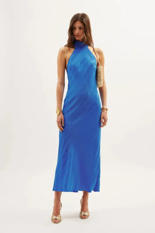 Maura  -  Wave Jacquard Blue sold by RIXO