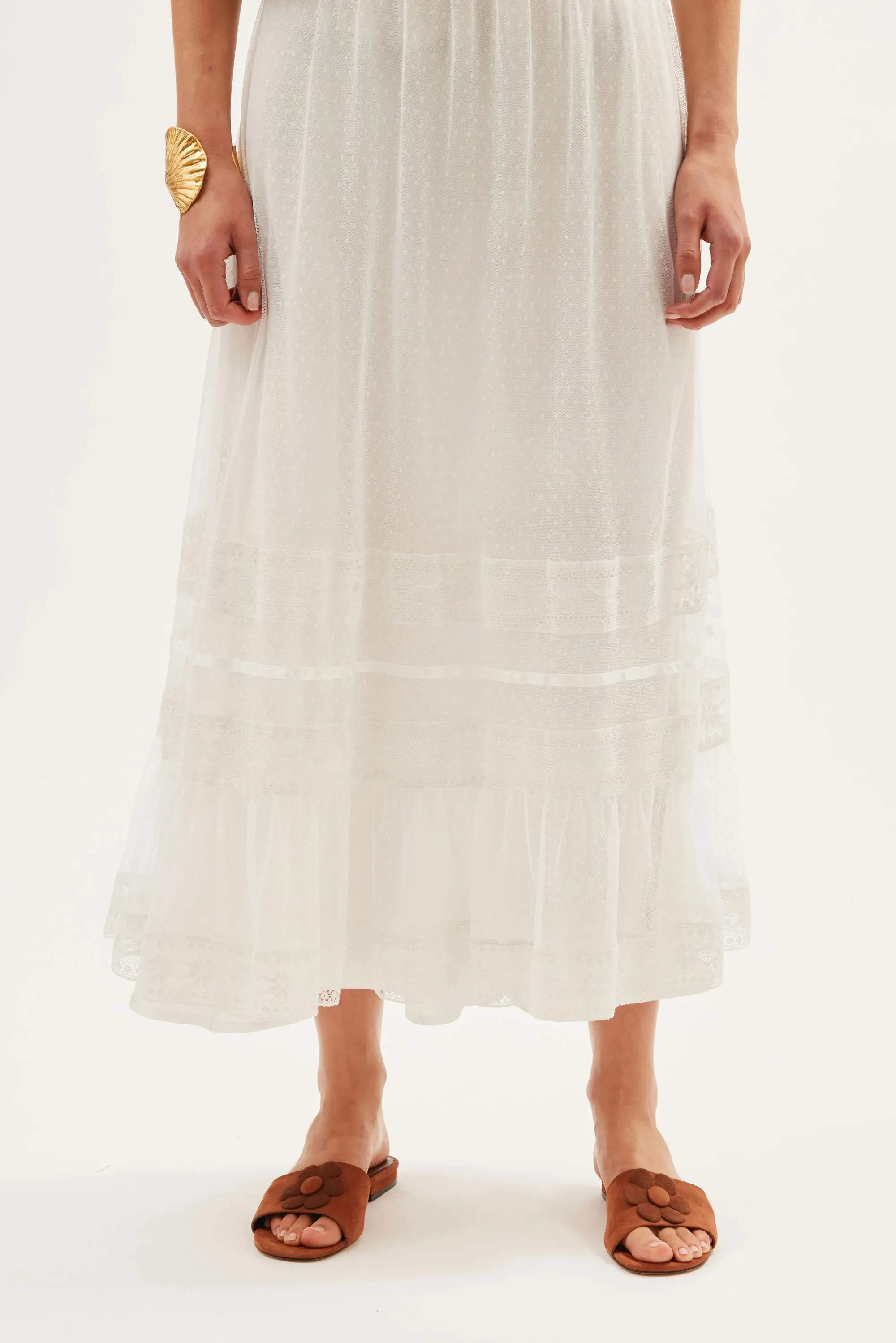 Remi - Gracie Embroidery Ivory sold by RIXO product image thumbnail 5