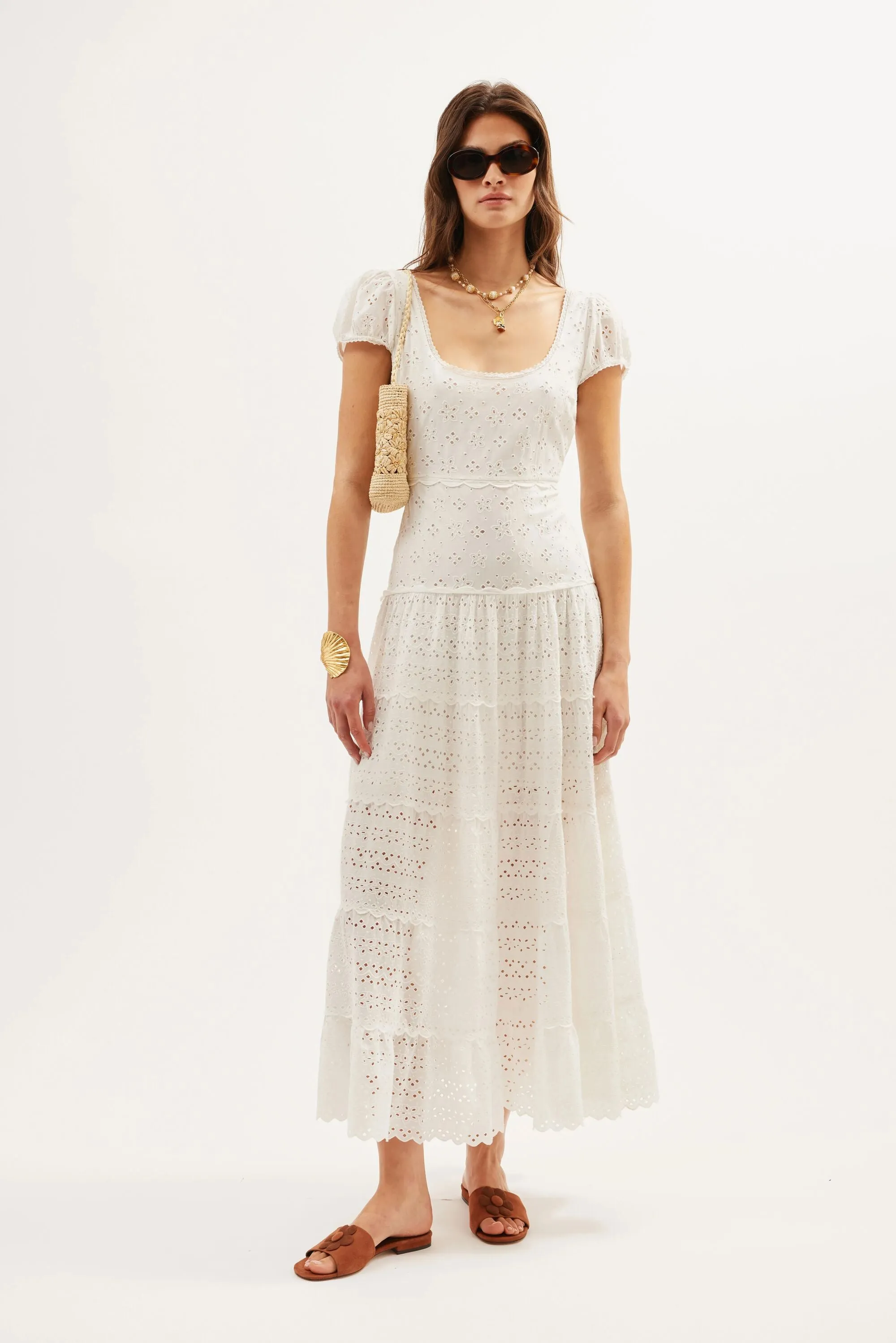Remi - Gracie Embroidery Ivory sold by RIXO