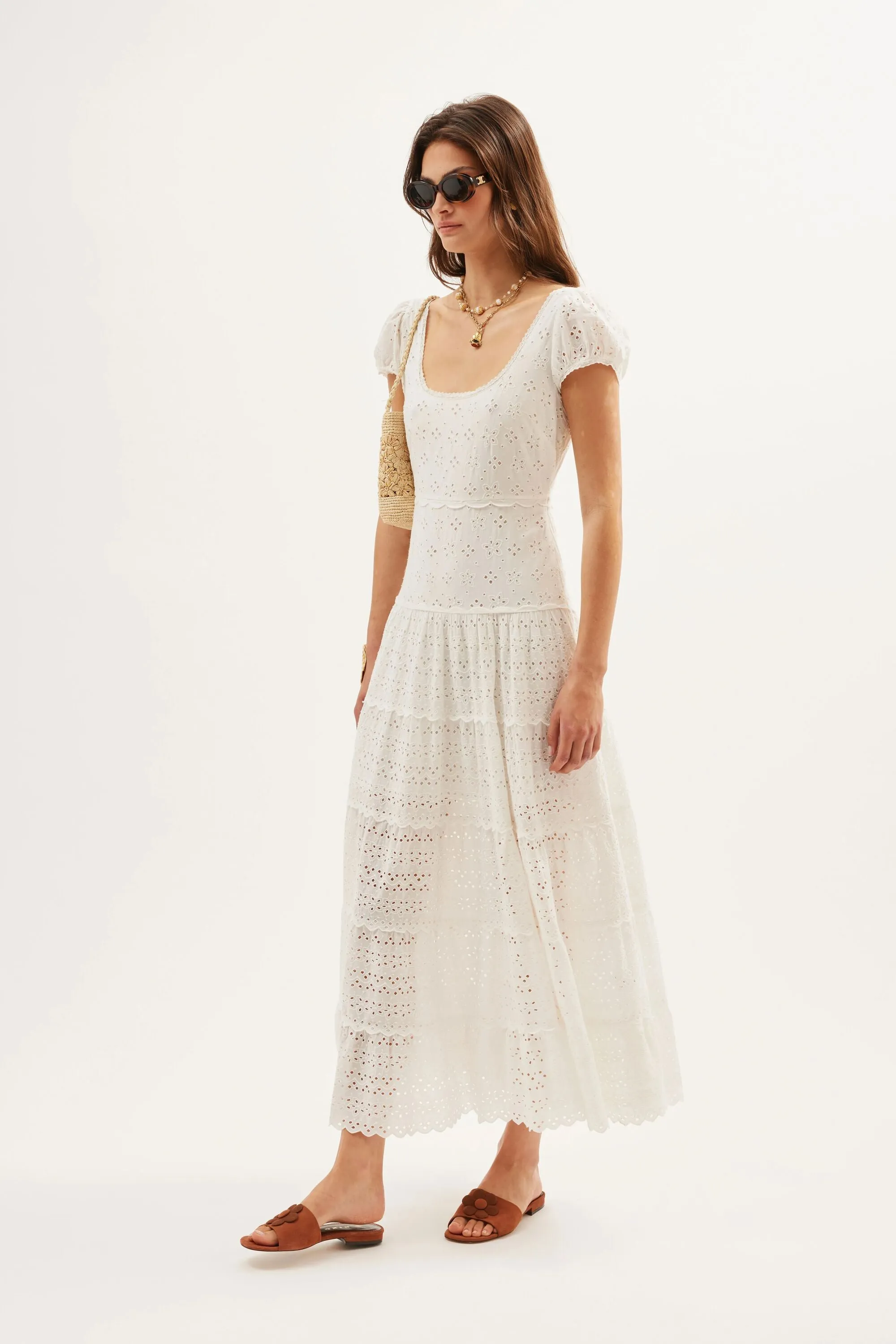 Remi - Gracie Embroidery Ivory sold by RIXO product image thumbnail 3