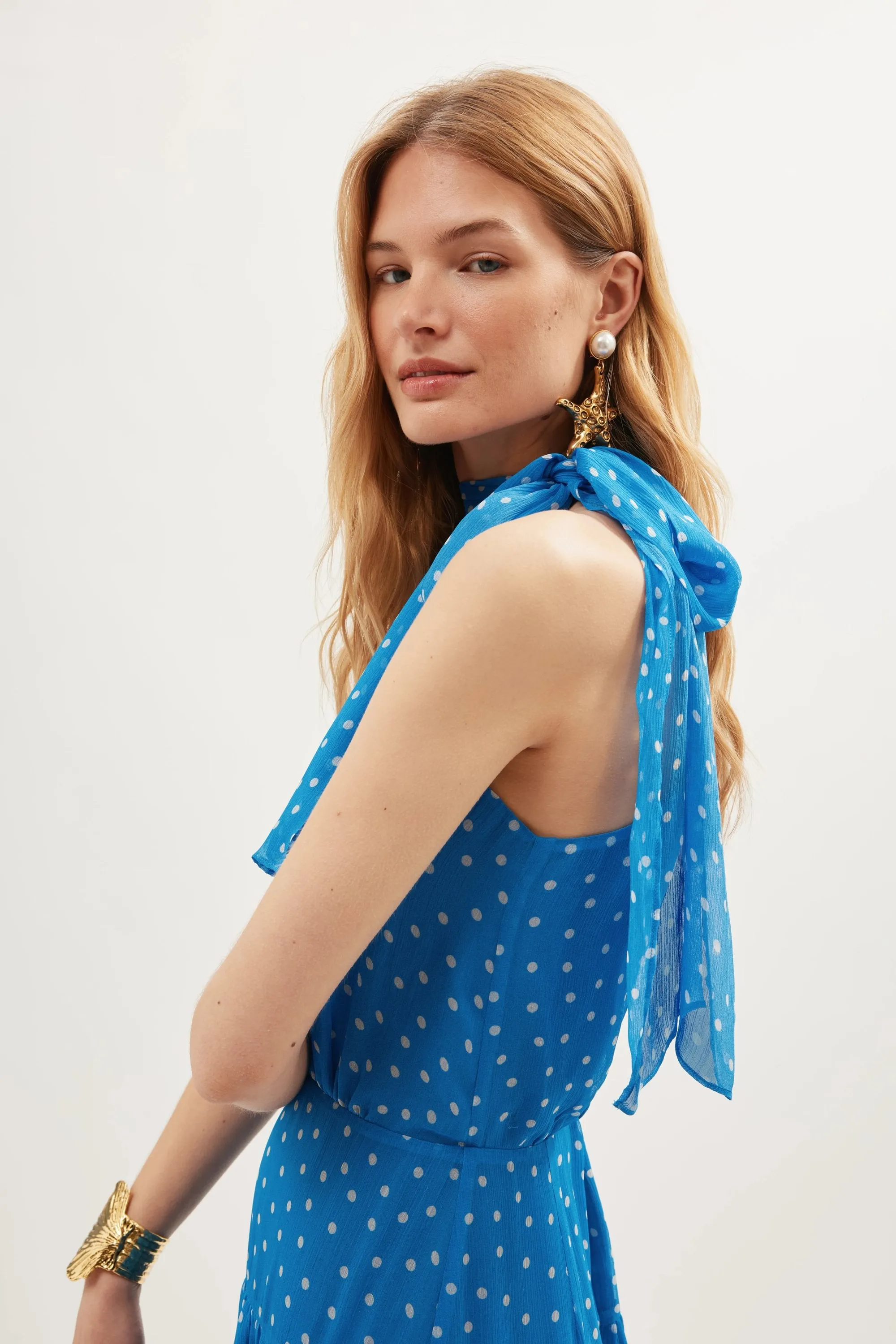 Abi - Layla Dot Blue sold by RIXO product image thumbnail 4