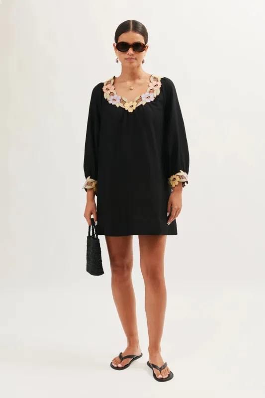 Lorienne - Calla Embroidery Black sold by RIXO