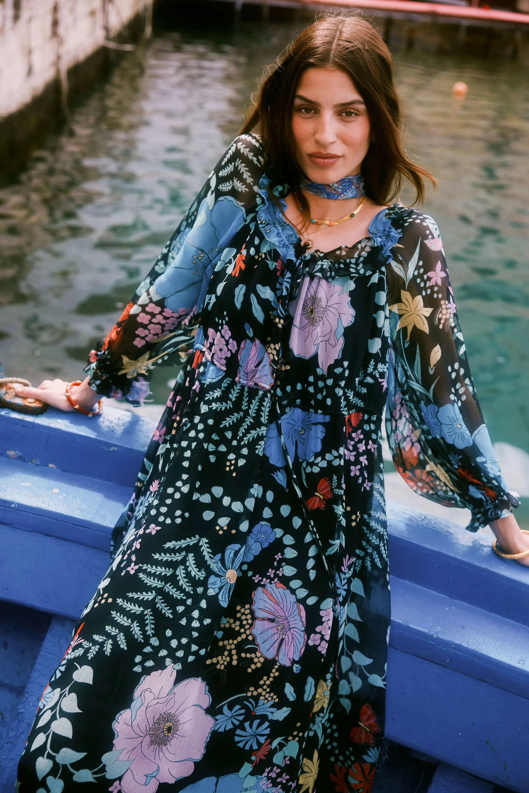 Alina - Bhatia Floral Black sold by RIXO product image thumbnail 5