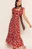 June - Jaipur Floral Red sold by RIXO