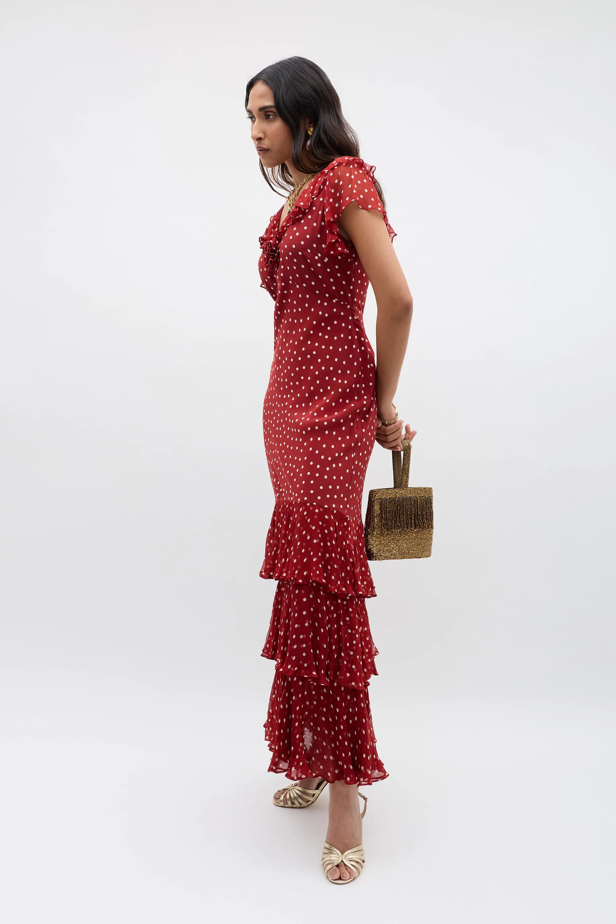 Amelle - Layla Dot Red sold by RIXO product image thumbnail 4