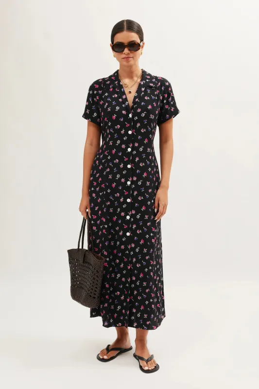 Florrie - French Ditsy Black sold by RIXO