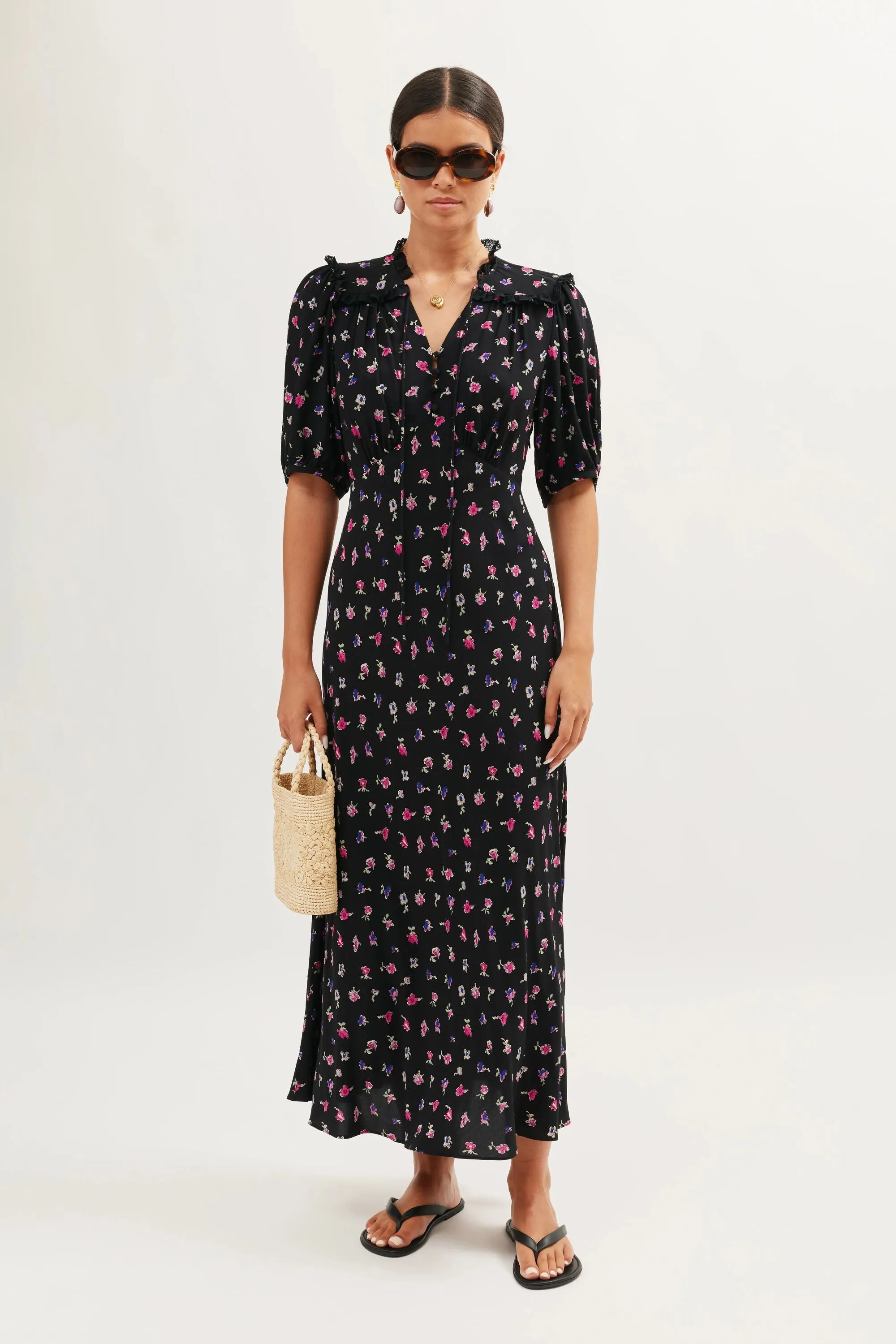 Gwen - French Ditsy Black sold by RIXO