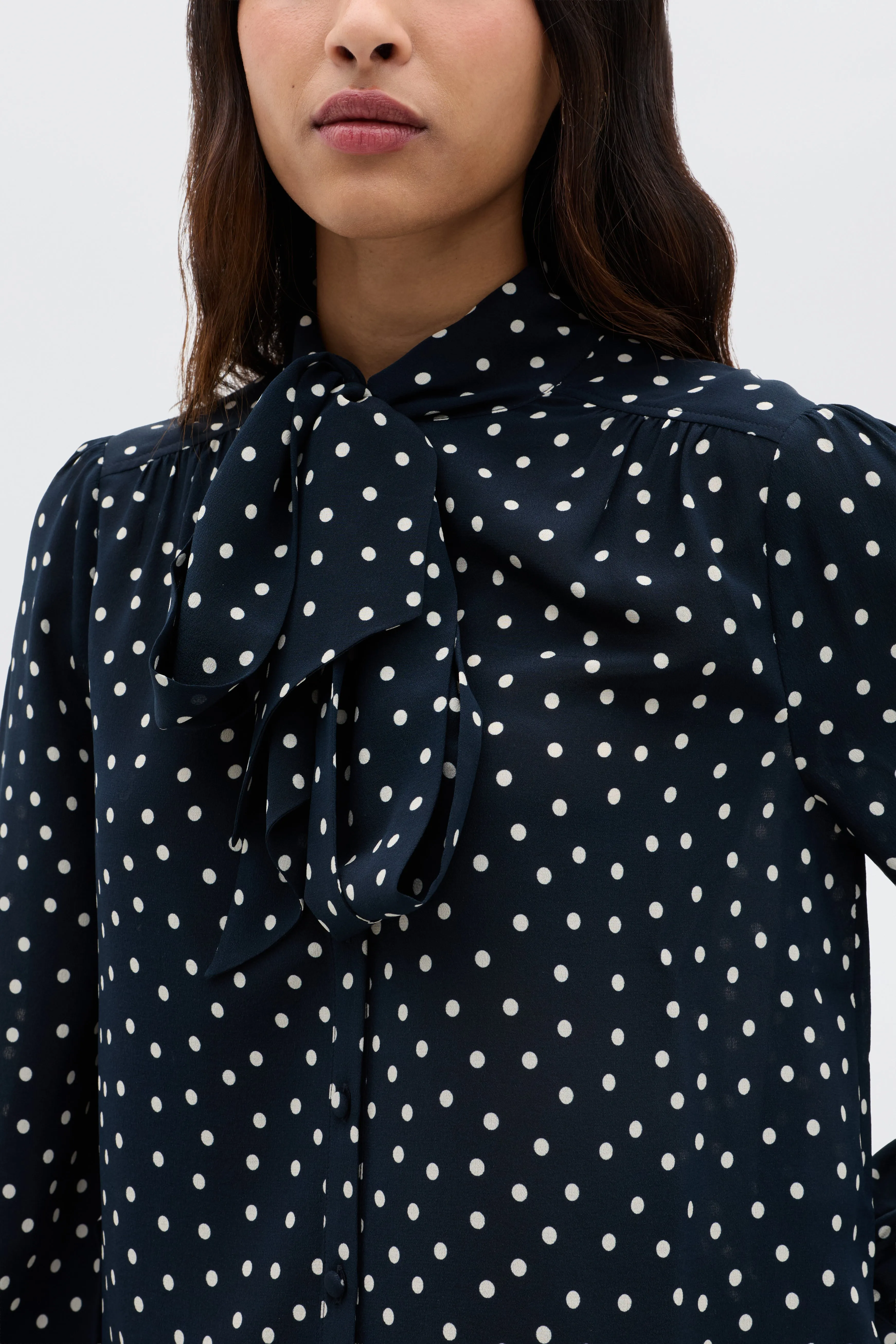 Melaina - Layla Dot Navy sold by RIXO product image thumbnail 4