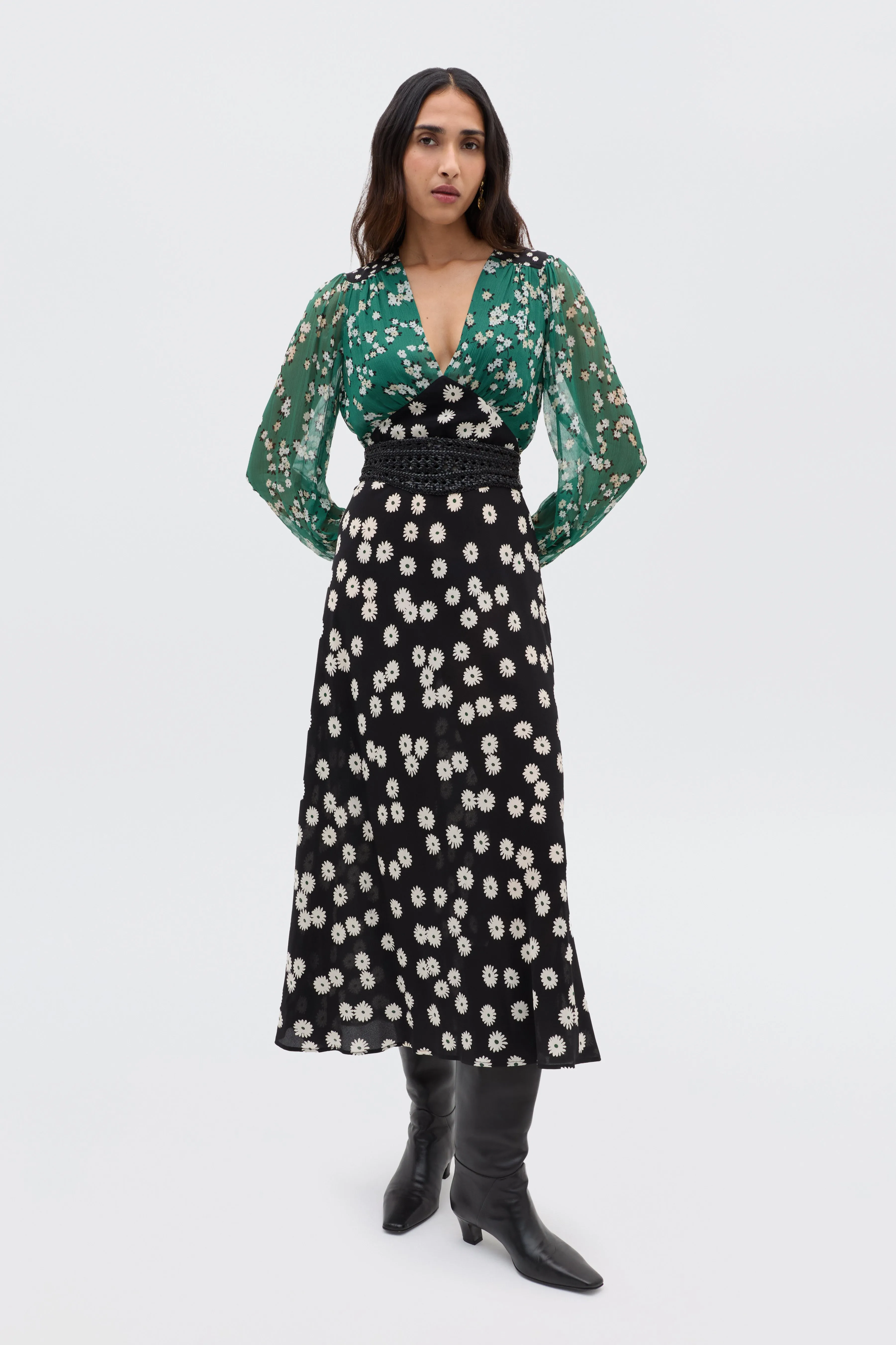 Kaila - City Floral Mix Olive sold by RIXO