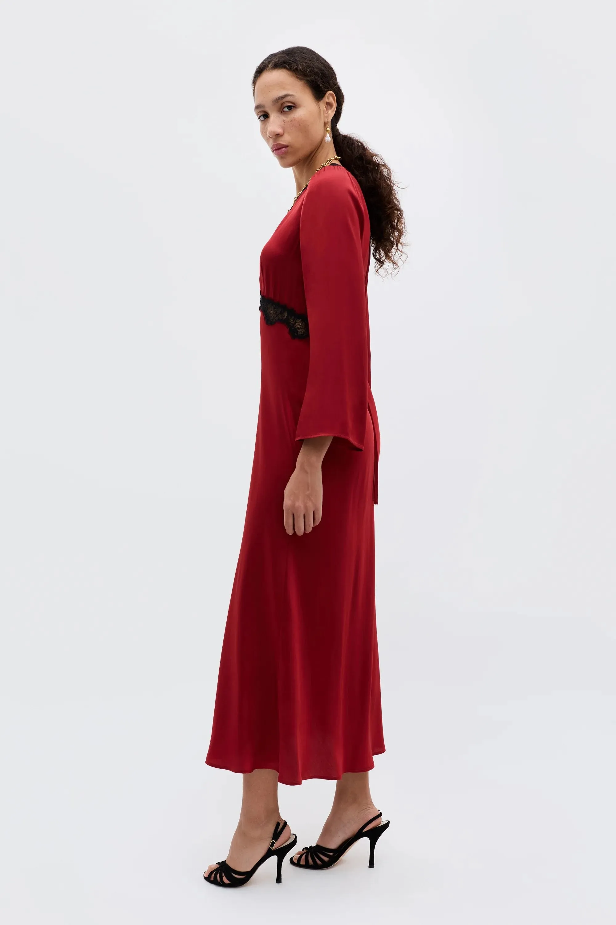 Debra - Burgundy sold by RIXO product image thumbnail 3