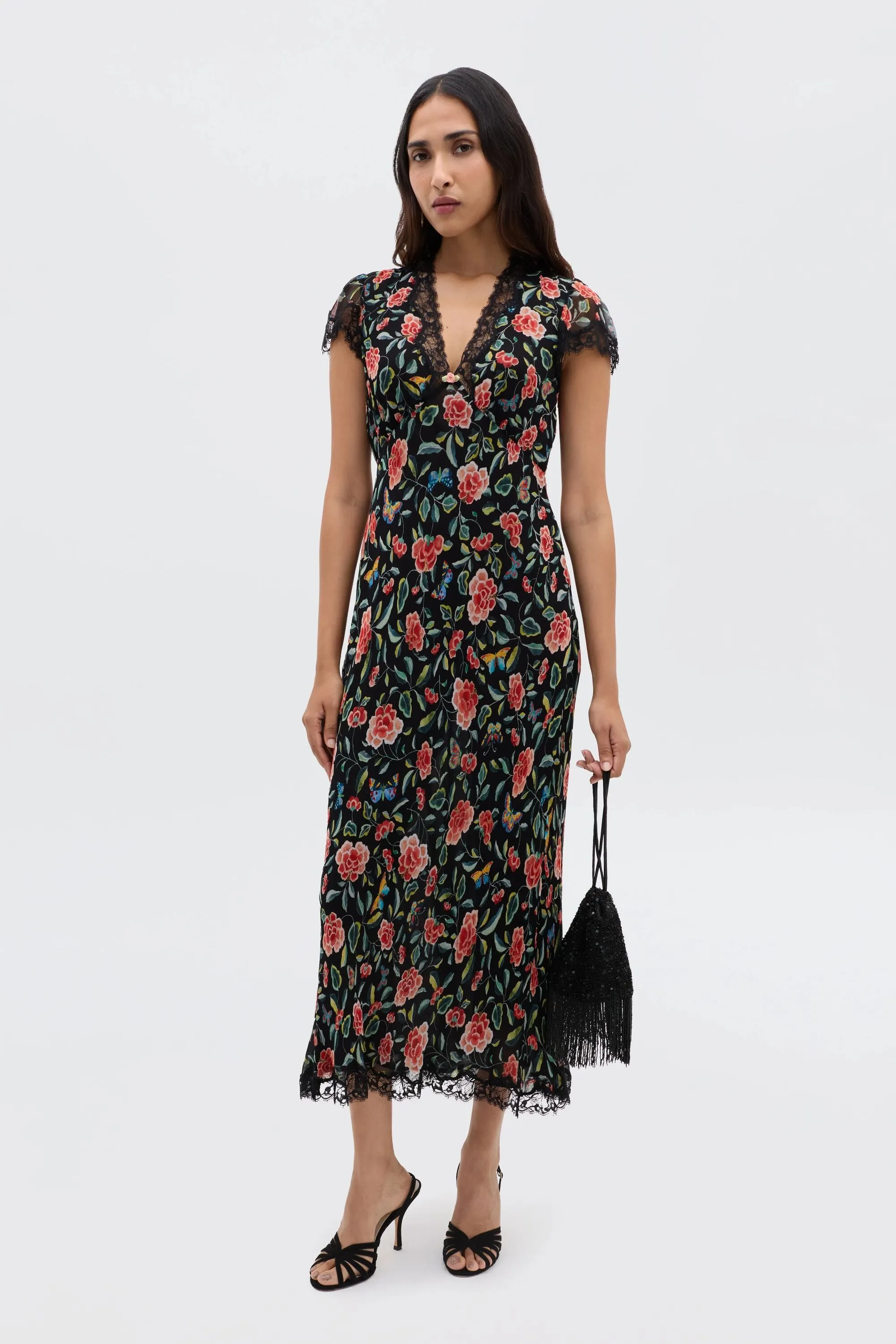 Clarice - Butterfly Floral Black sold by RIXO