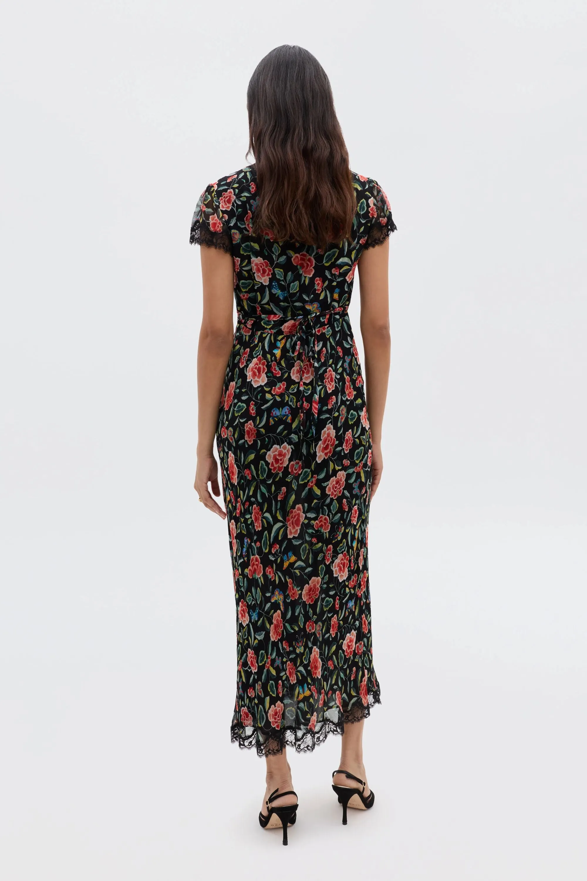 Clarice - Butterfly Floral Black sold by RIXO product image thumbnail 3