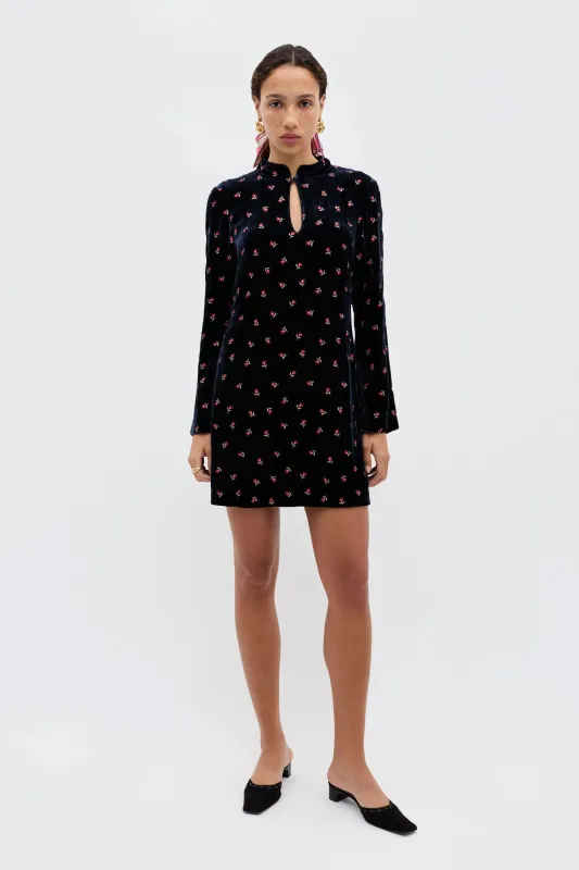 Calla - Dandy Embroidery Deep Navy sold by RIXO