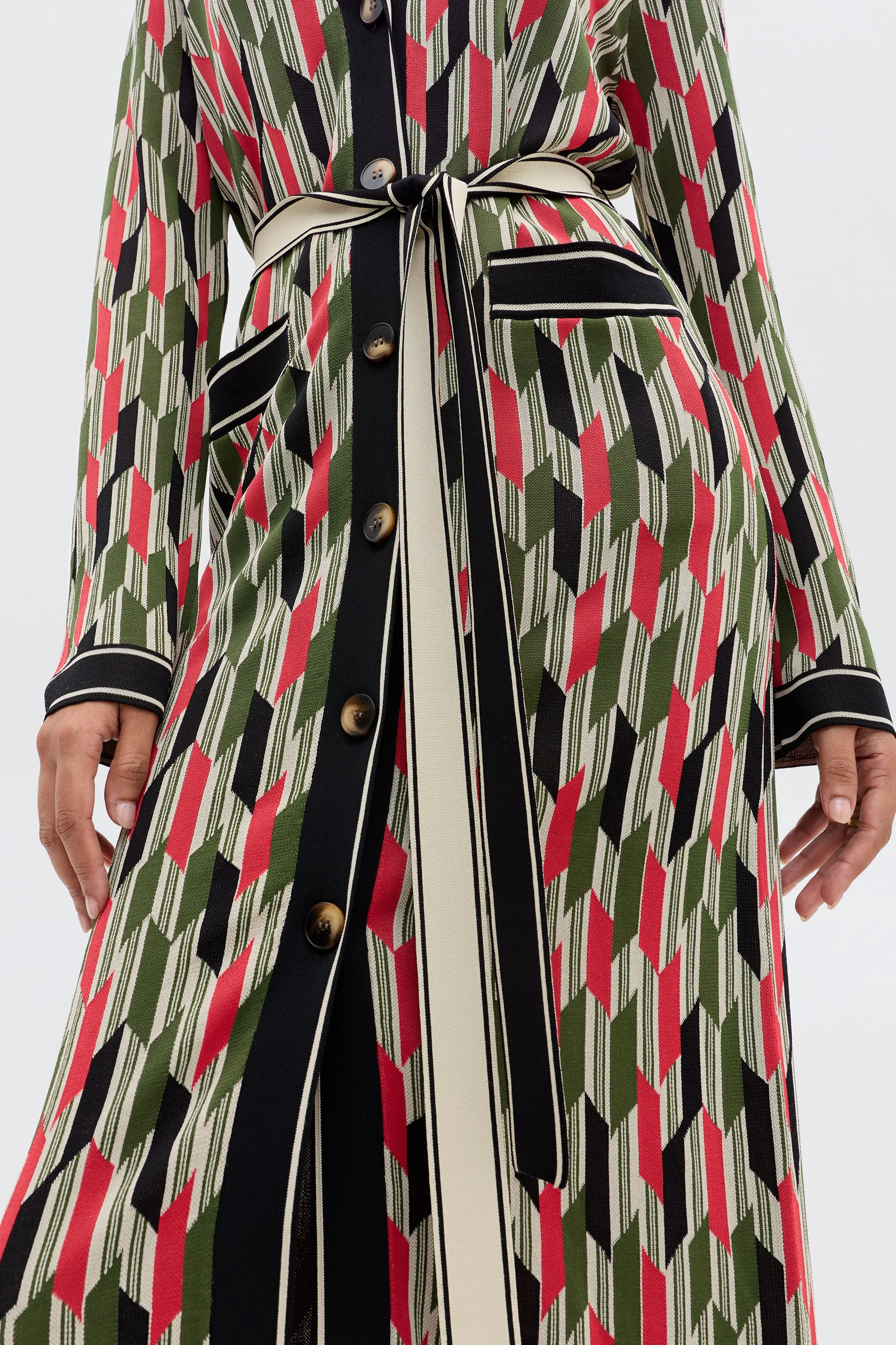 Apollo - Chevron Yarn Dyed Cream sold by RIXO product image thumbnail 3