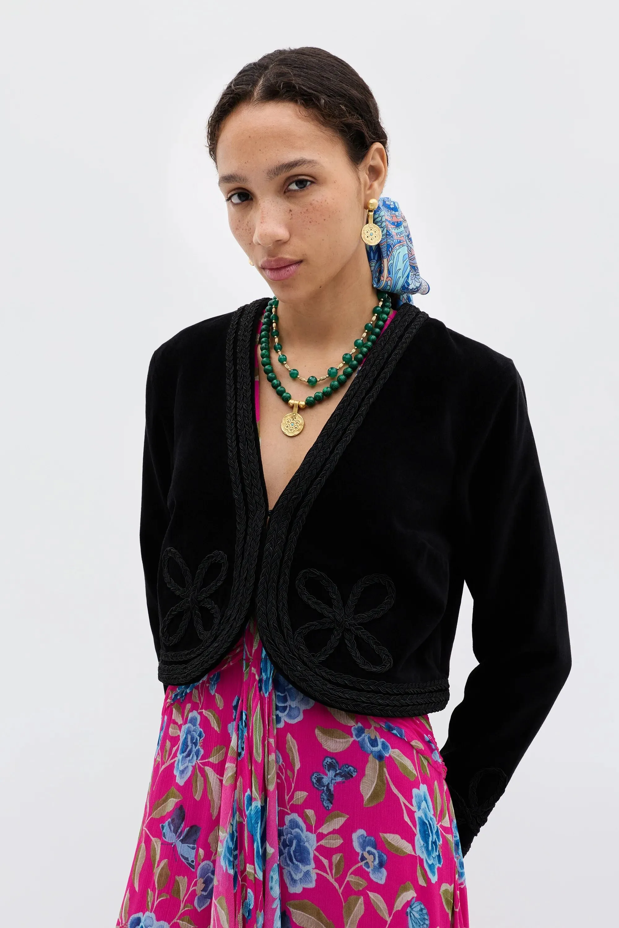 Kesia - Clover Appliqué Black sold by RIXO