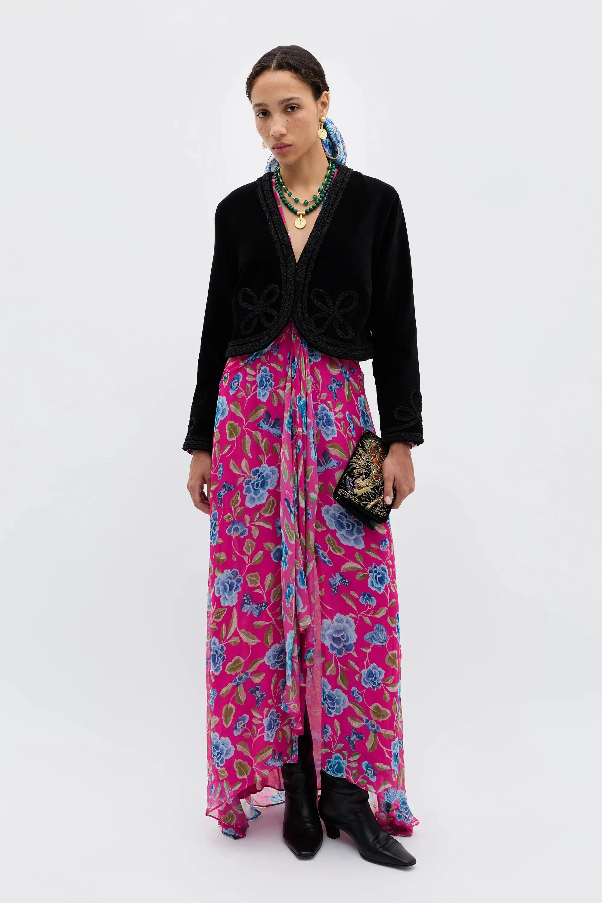 Kesia - Clover Appliqué Black sold by RIXO product image thumbnail 3