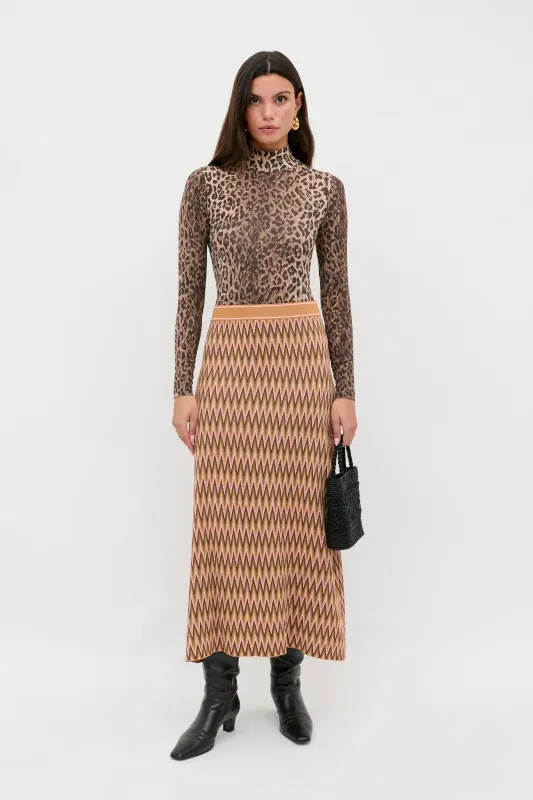 Brandy  -  Maeve Jacquard Multi sold by RIXO