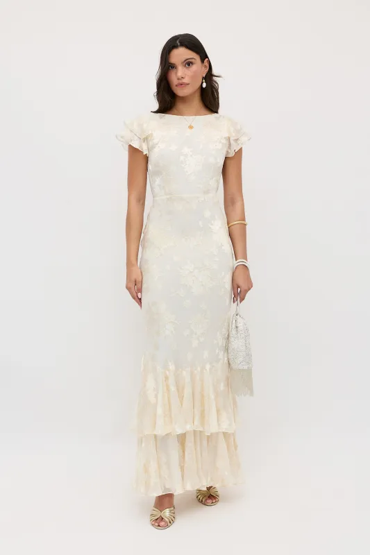 Ordinia  -  Bouquet Devoré Cream sold by RIXO