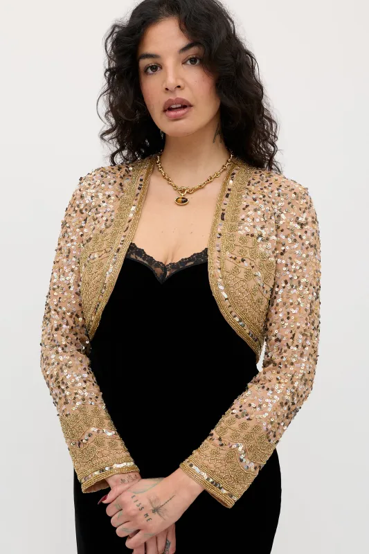 Cliona - Art Deco Embellishment Antique Gold sold by RIXO