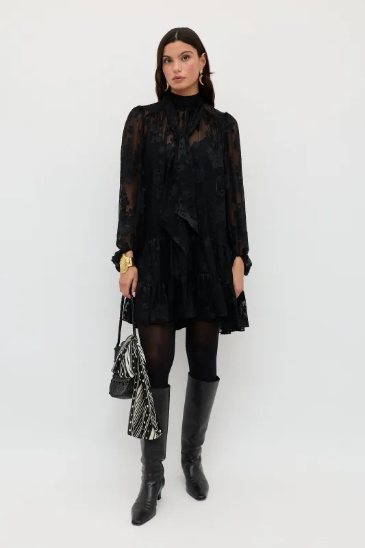 Anaya - Bouquet Devoré Black sold by RIXO