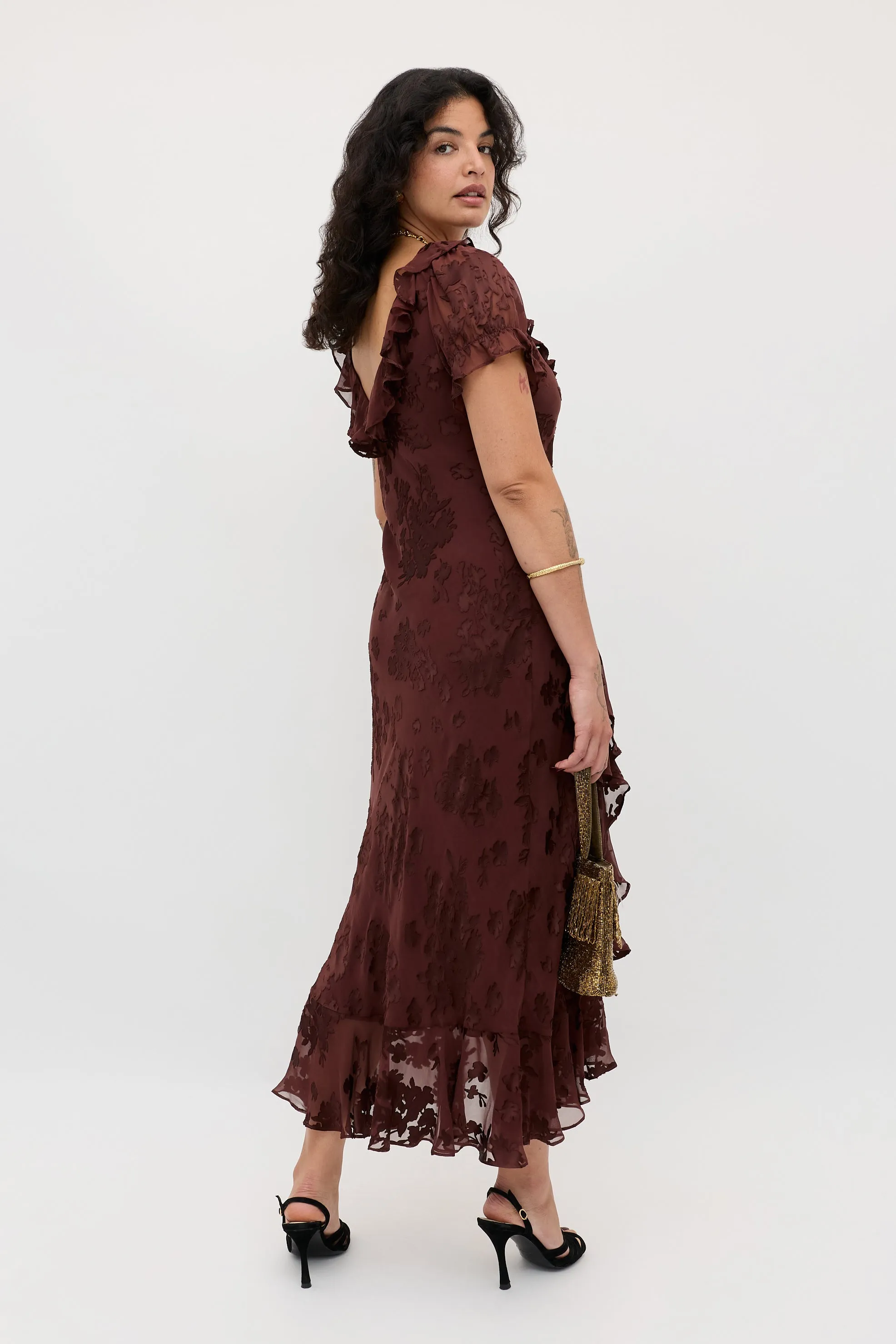 Clementina - Bouquet Devoré Brown sold by RIXO product image thumbnail 2