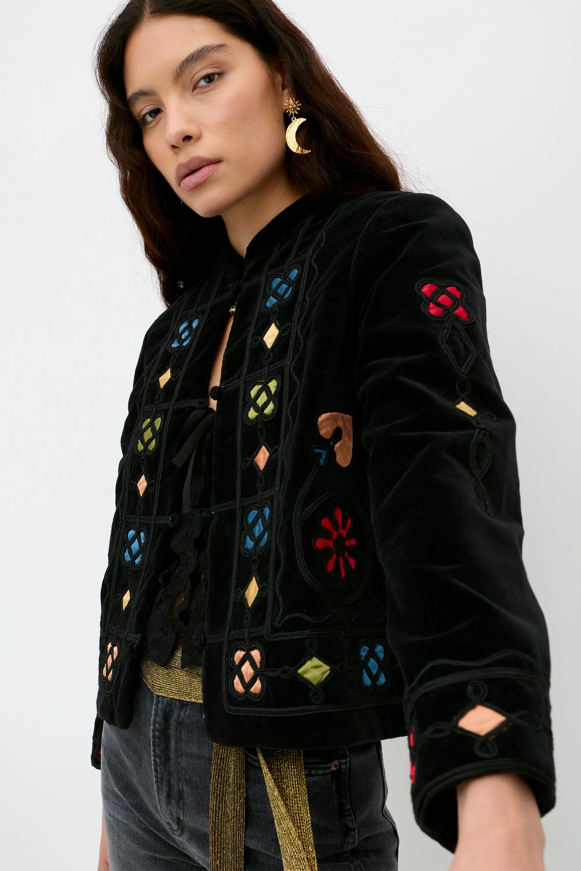 Viktoria - Serino Applique Black sold by RIXO product image thumbnail 4