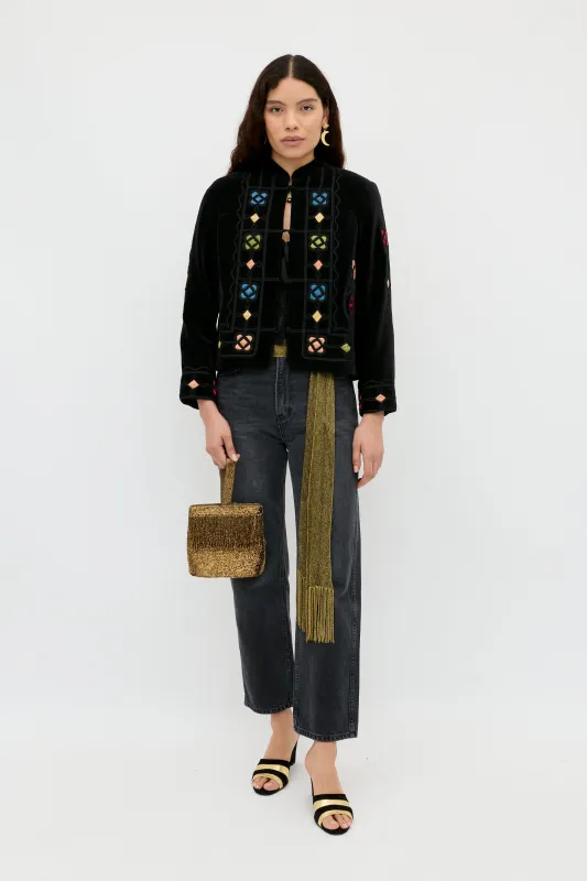 Viktoria  -  Serino Applique Black made by RIXO