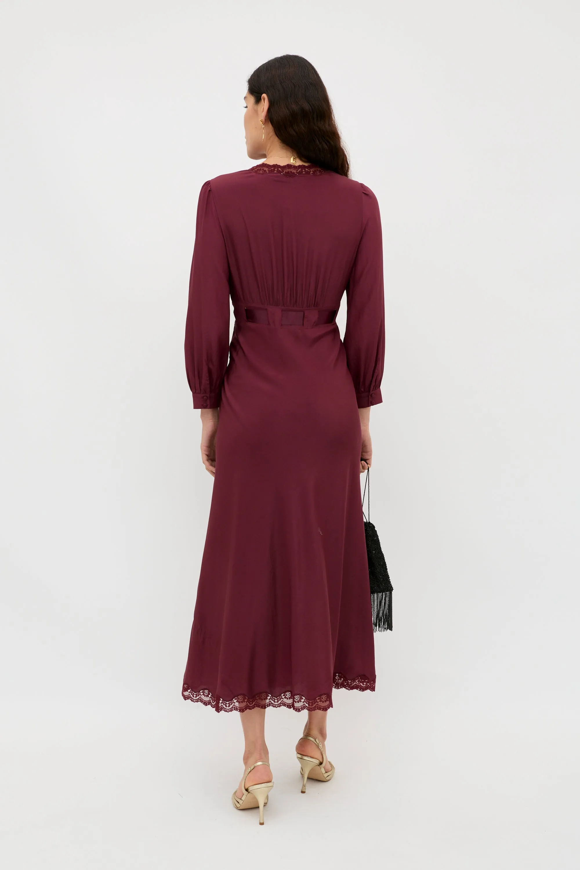 Adaline - Maroon sold by RIXO product image thumbnail 3