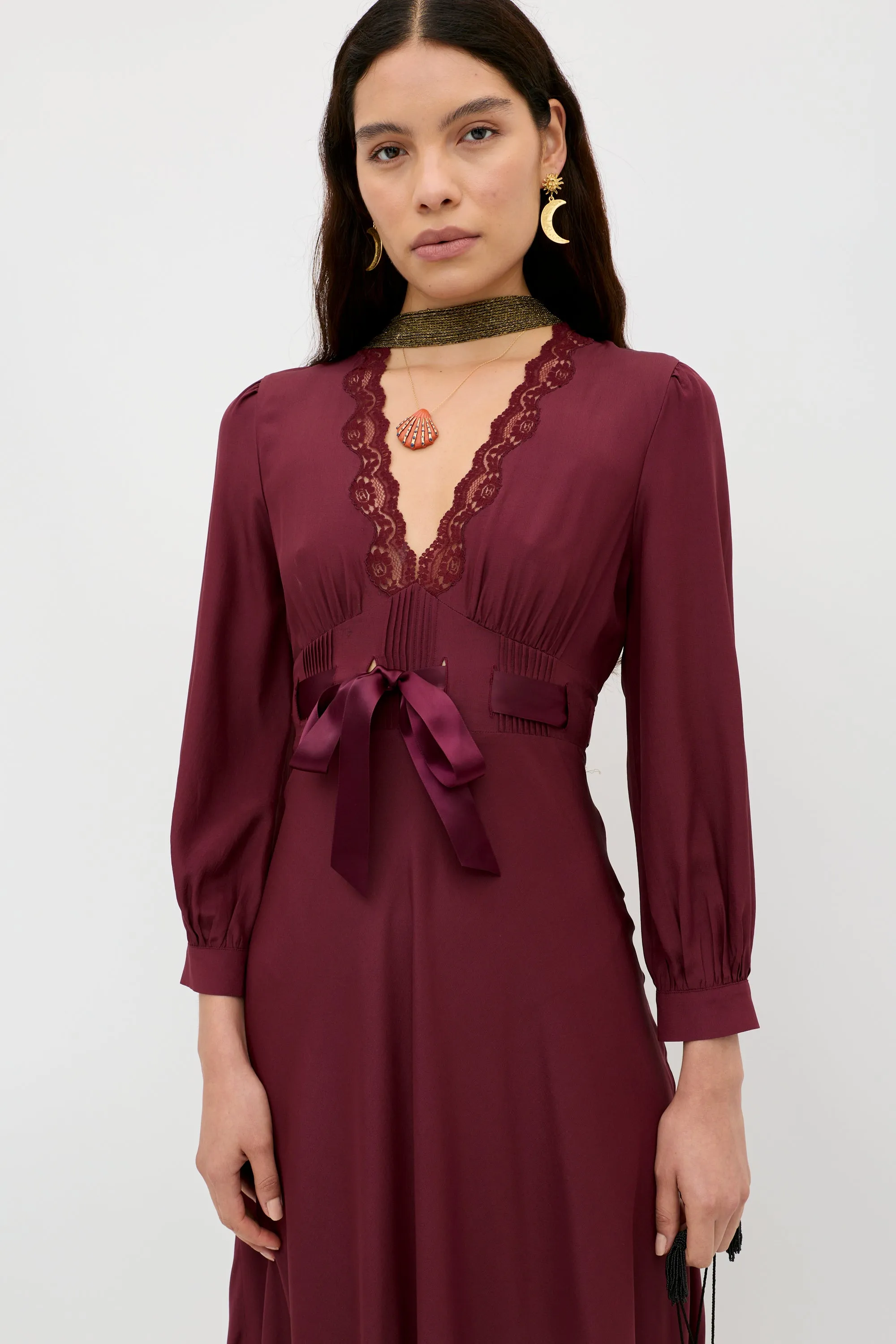 Adaline - Maroon sold by RIXO product image thumbnail 4