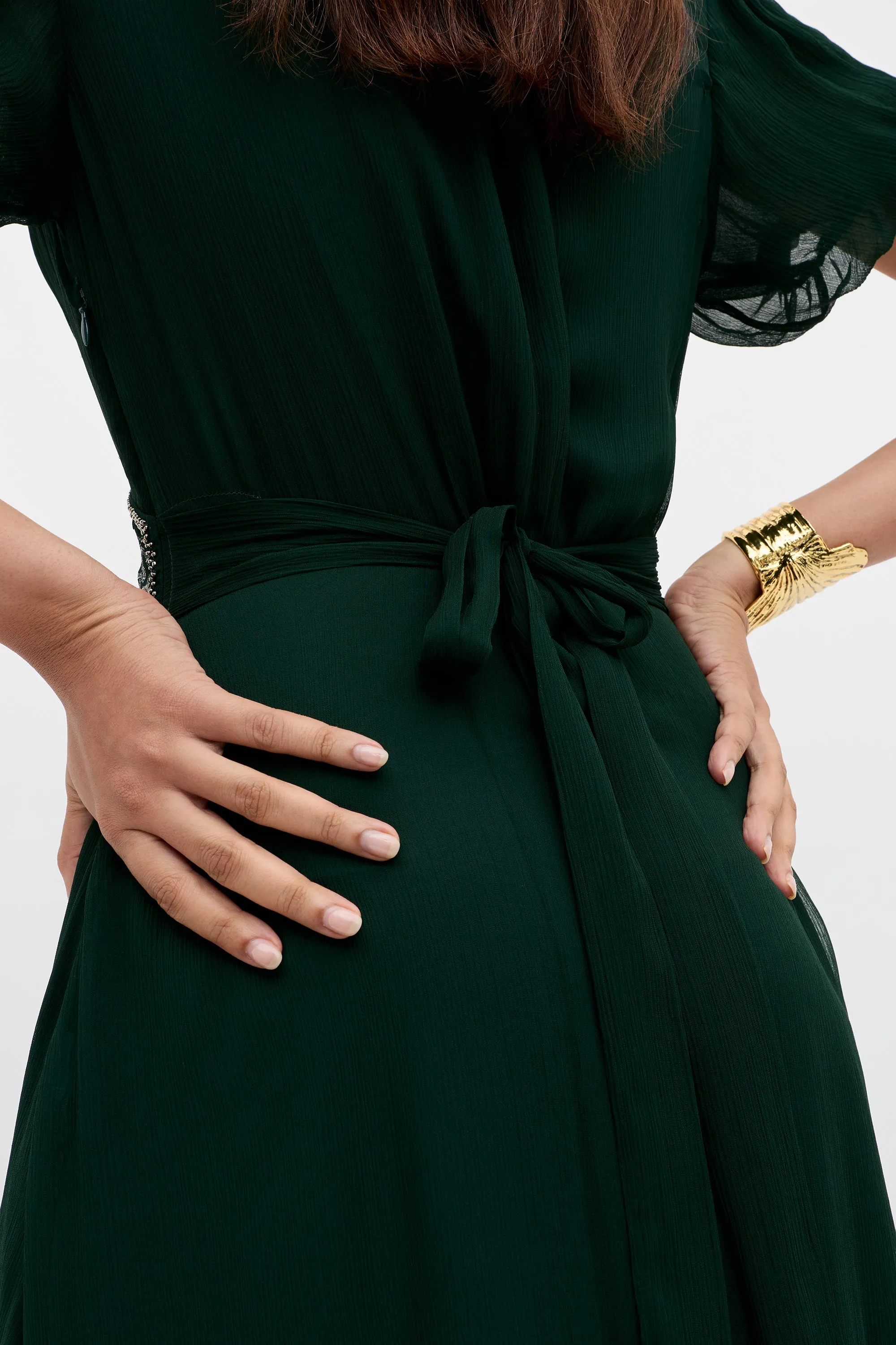 Corrine - Diana Embellishment Forest Green sold by RIXO product image thumbnail 2