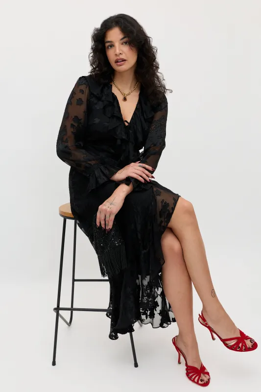 Gracye - Bouquet Devoré Black sold by RIXO