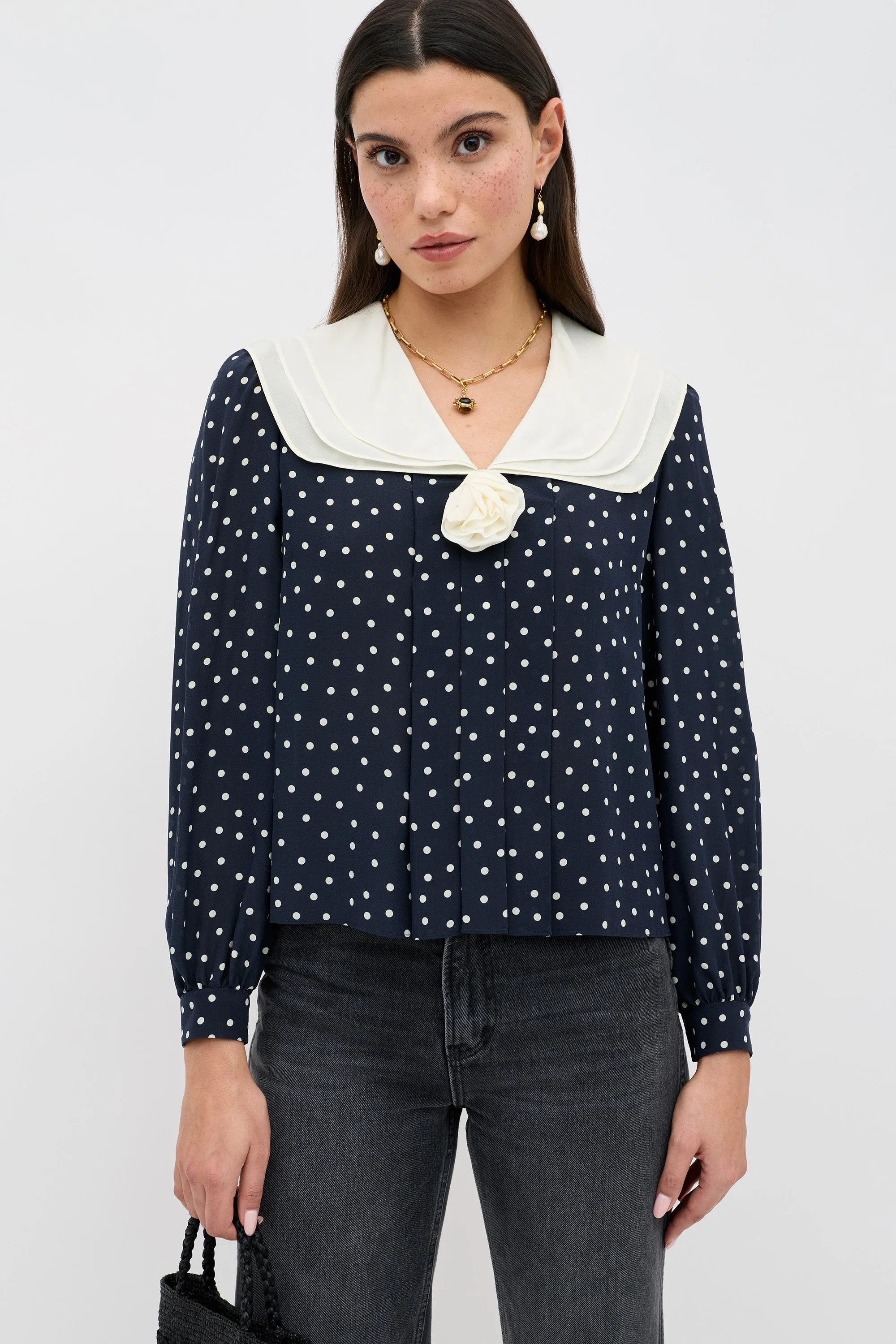 Emelin - Layla Dot Navy sold by RIXO