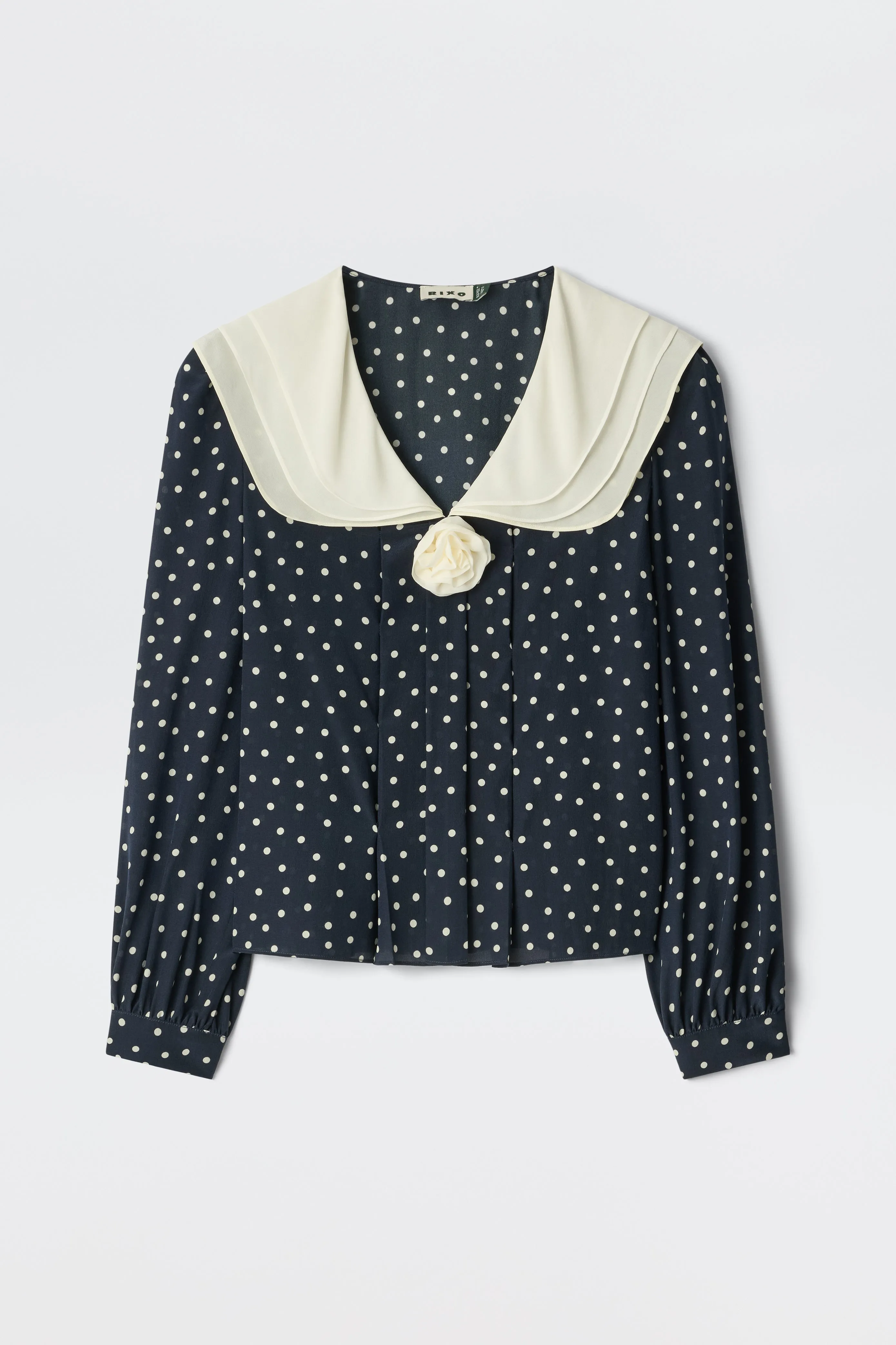 Emelin - Layla Dot Navy sold by RIXO product image thumbnail 5