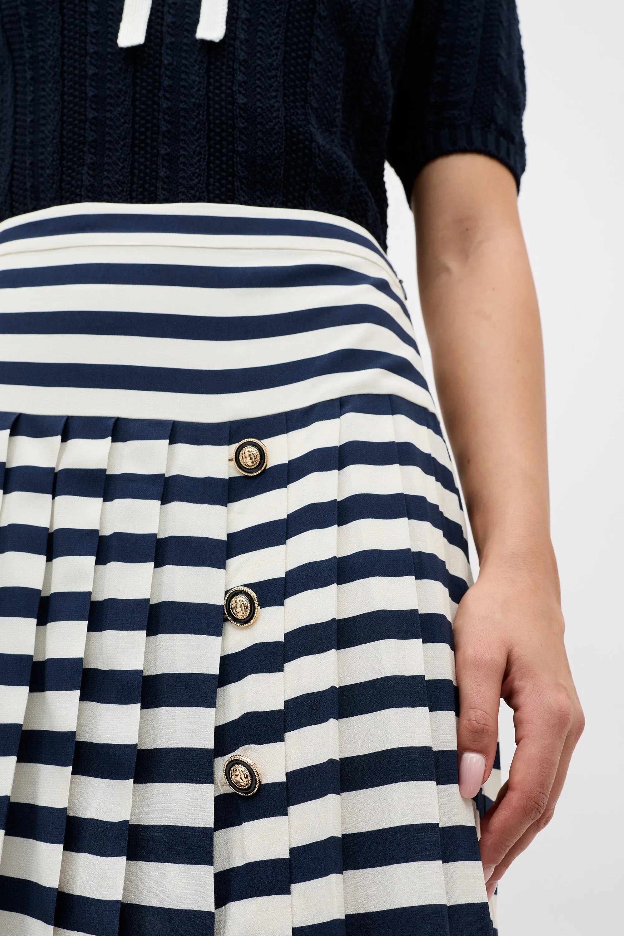 Una - Lea Stripe Navy sold by RIXO product image thumbnail 4